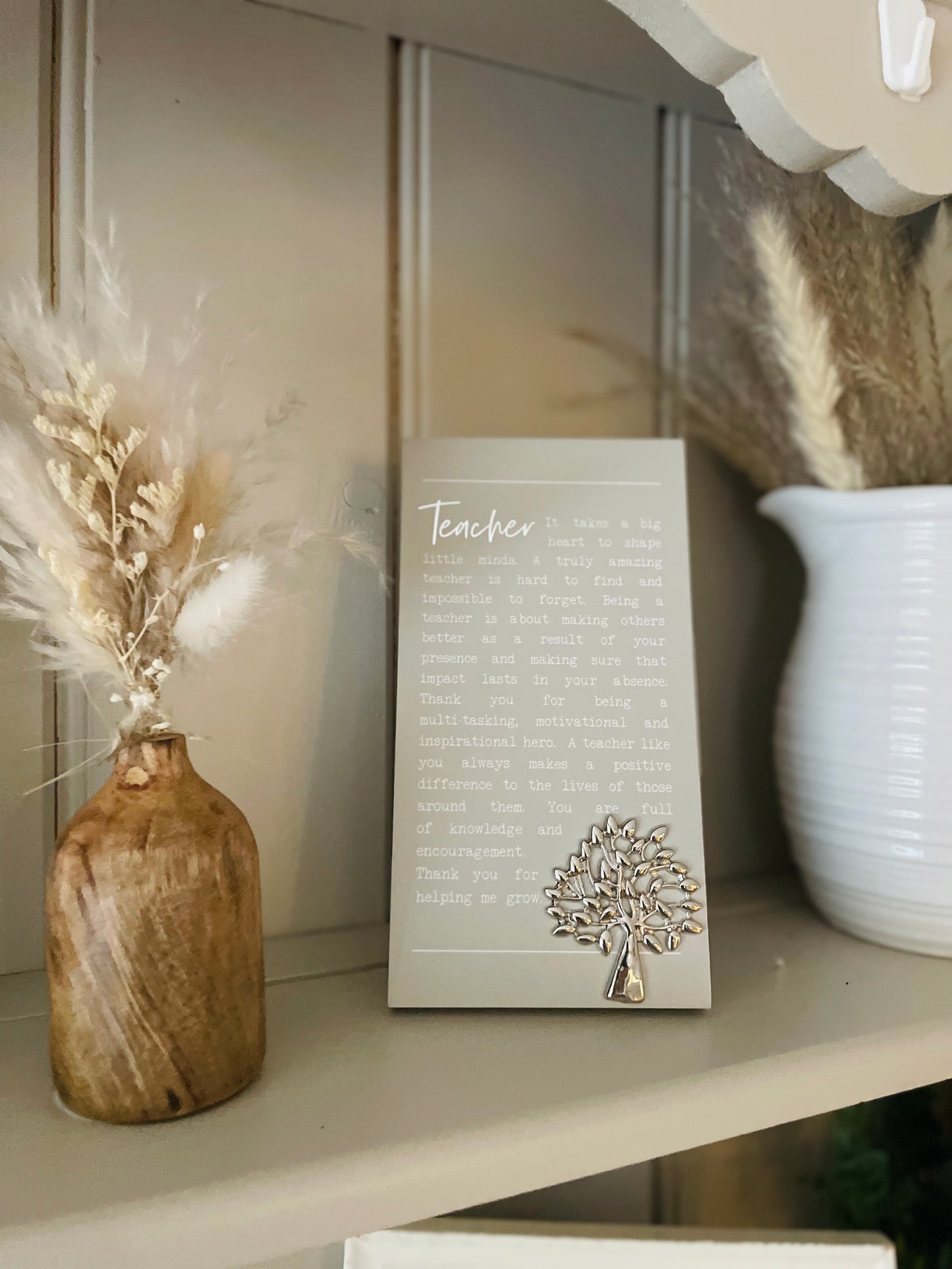 Standing Teacher Plaque