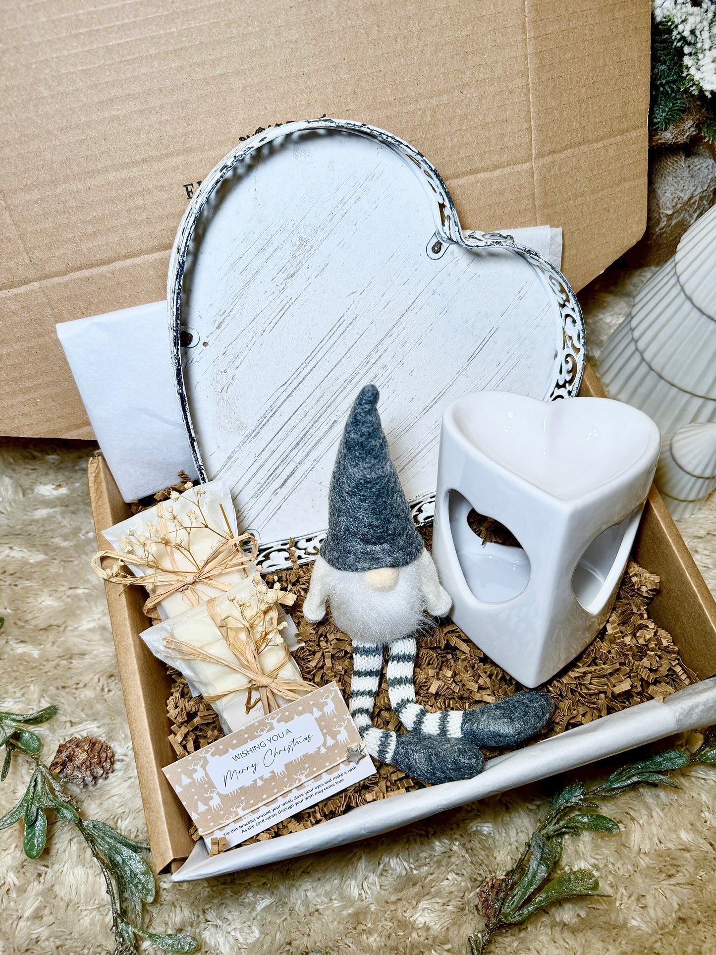 Cozy Heart Christmas Gift Box With Gonk