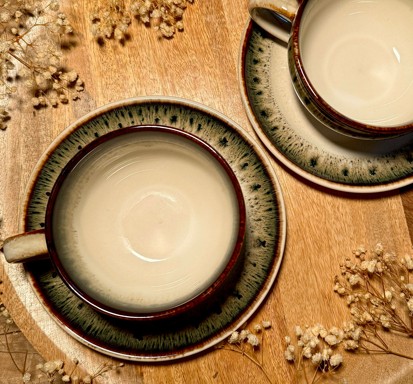 Reactive Glaze Cup and Saucer