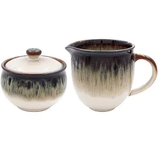 Reactive Glaze Sugar and Cream Set