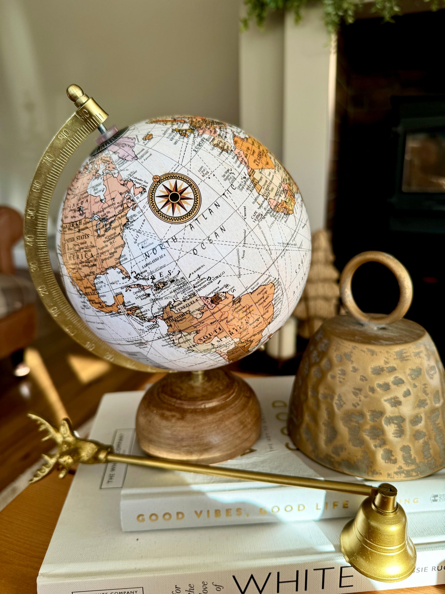 Mango Wood Globe