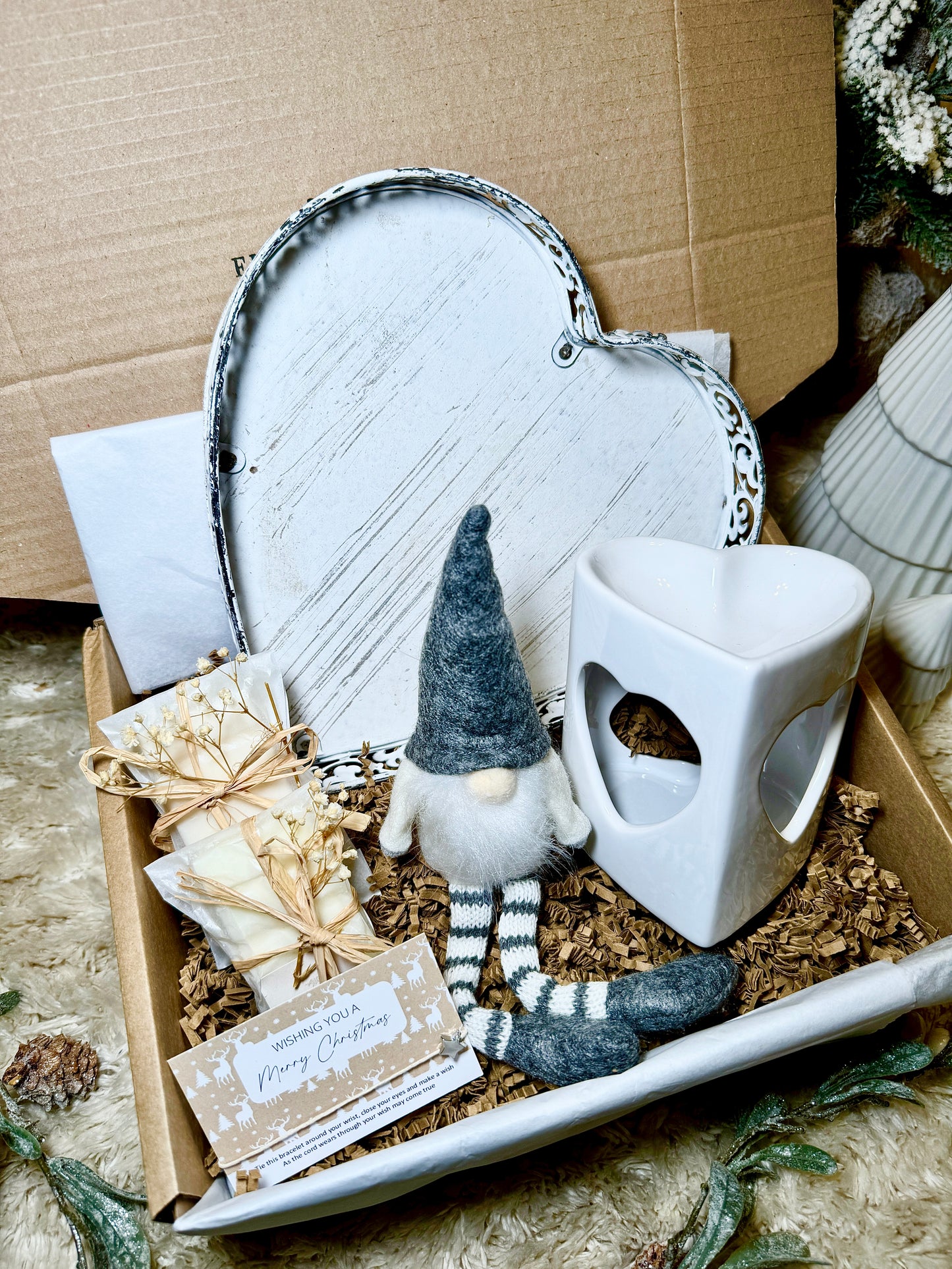 Cozy Heart Christmas Gift Box With Gonk