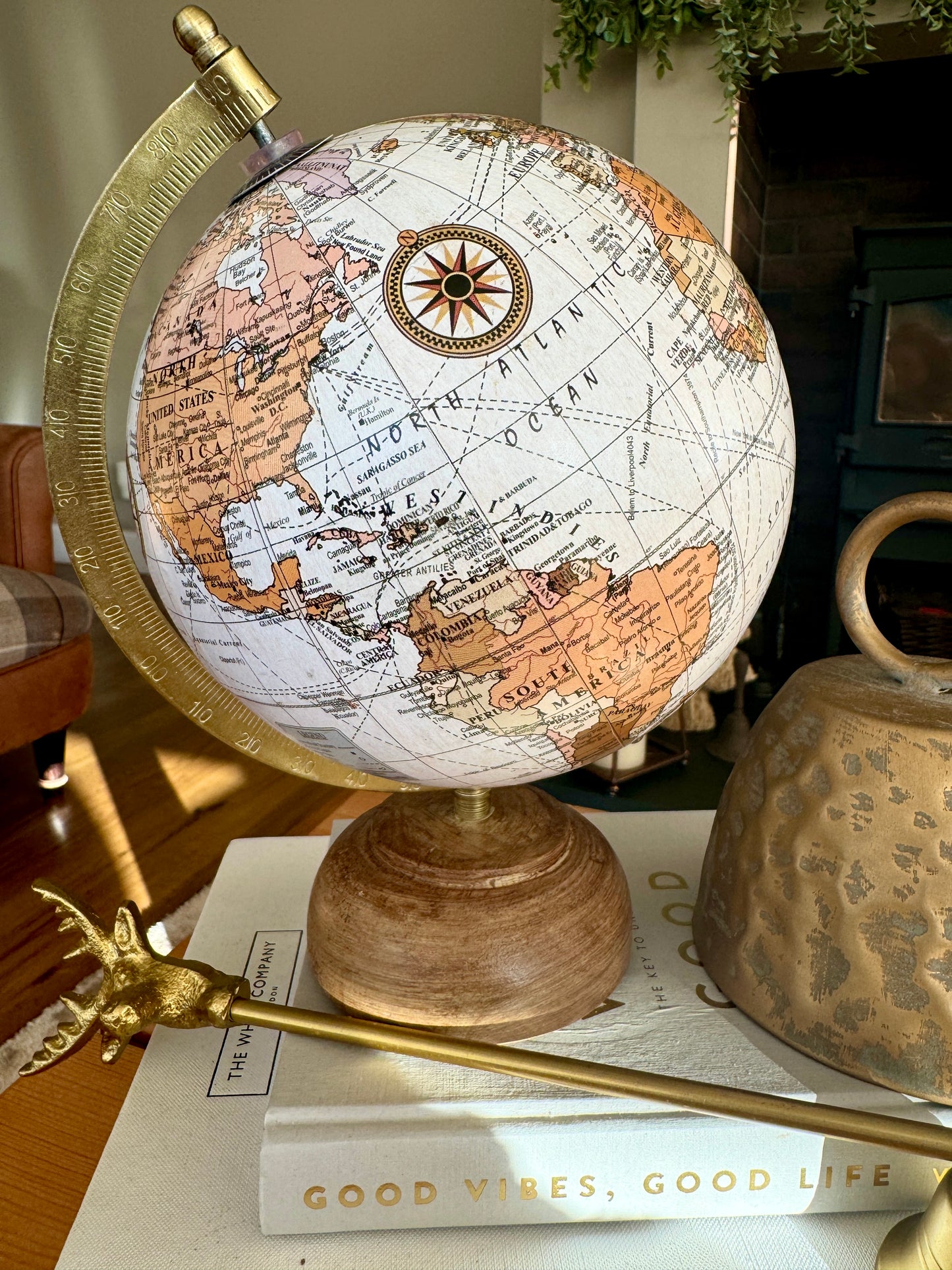 Mango Wood Globe
