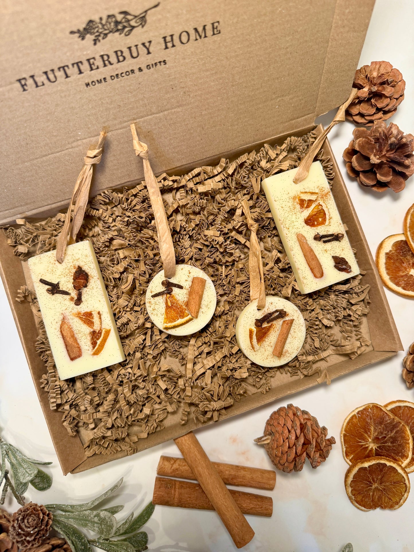 *Imperfect* Festive Spice Mood Boosting Wax Hanging Decorations