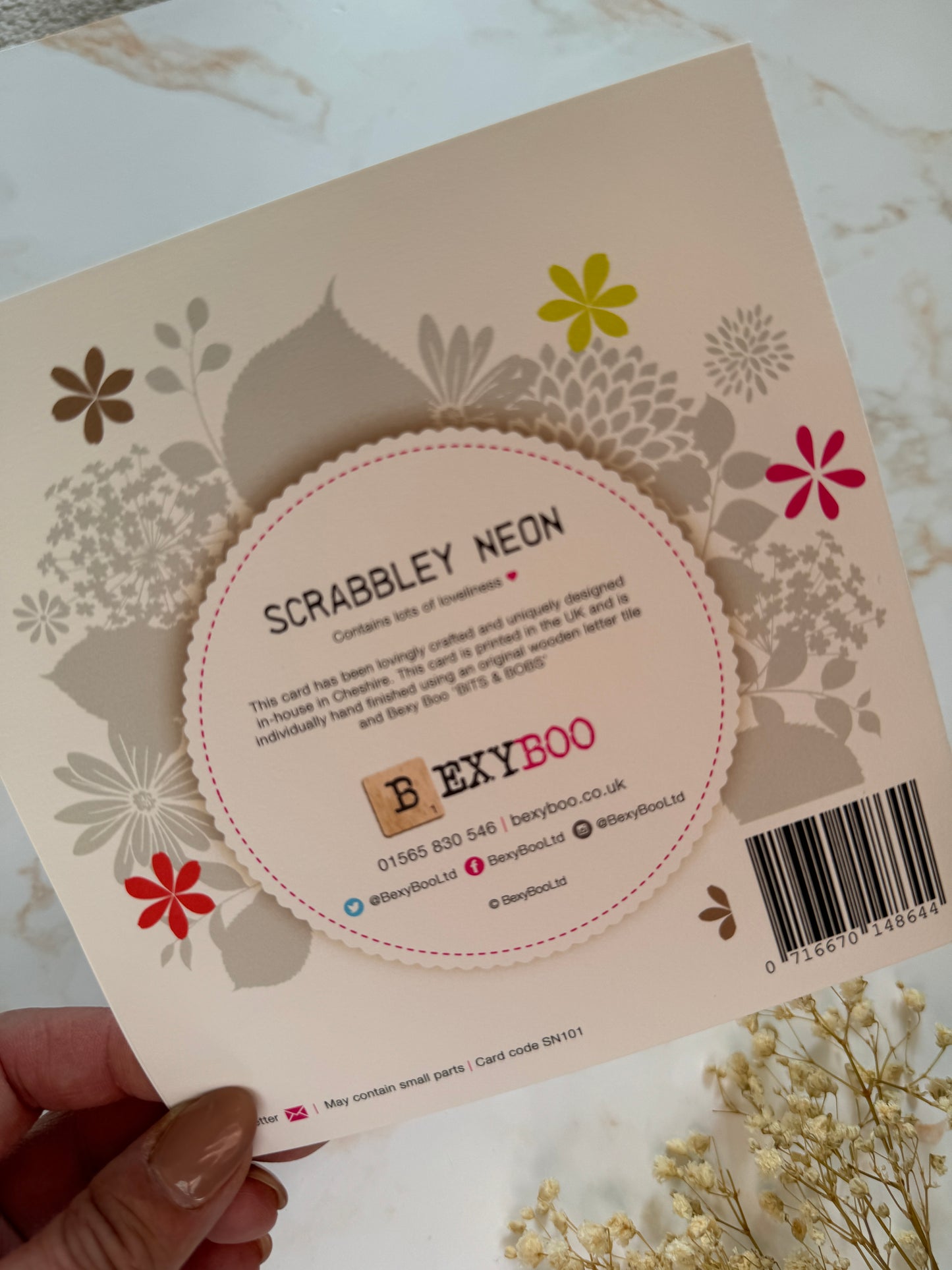 Birthday Wishes Scrabble Card