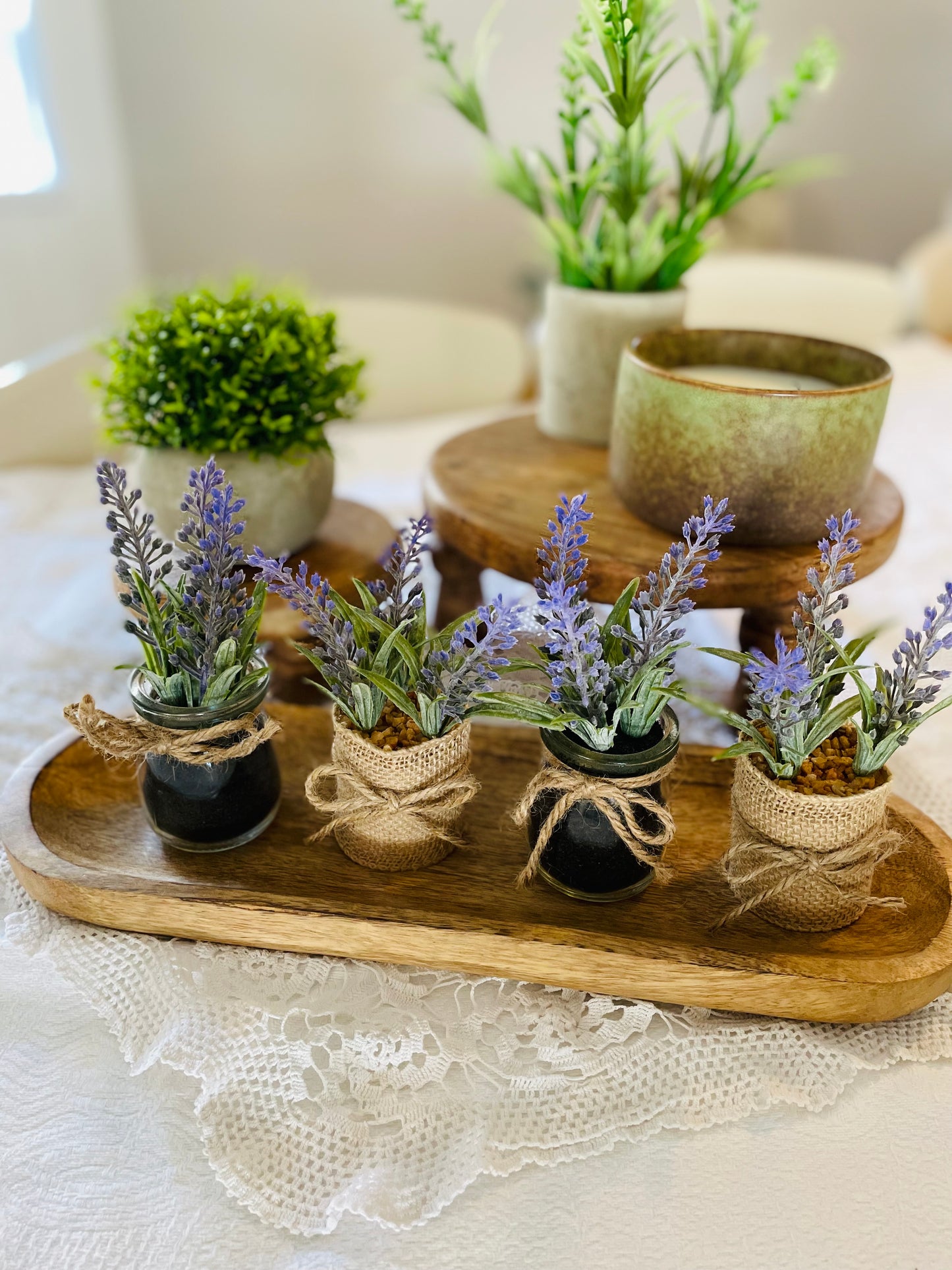 Lavender Jute Pot