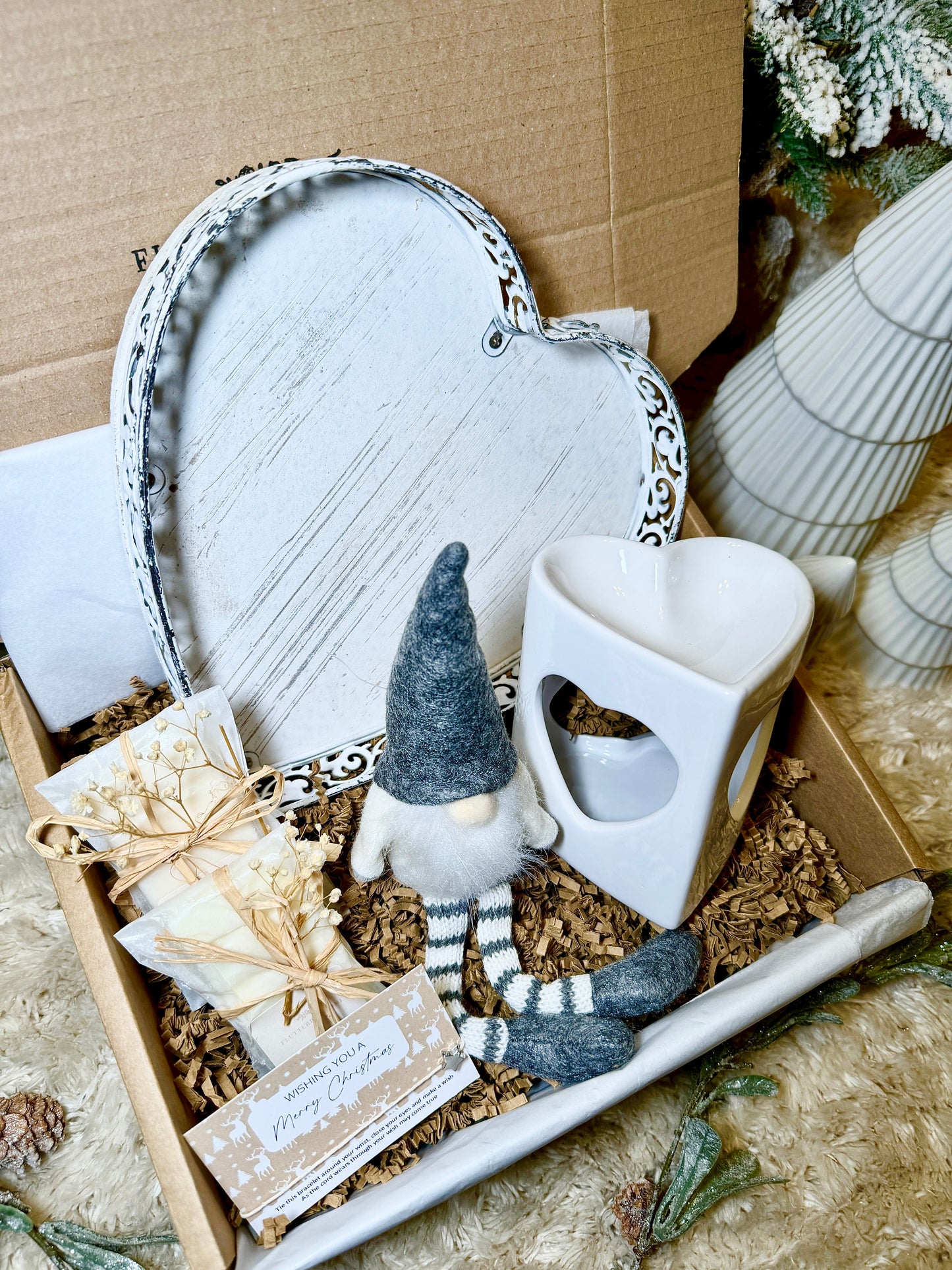 Cozy Heart Christmas Gift Box With Gonk