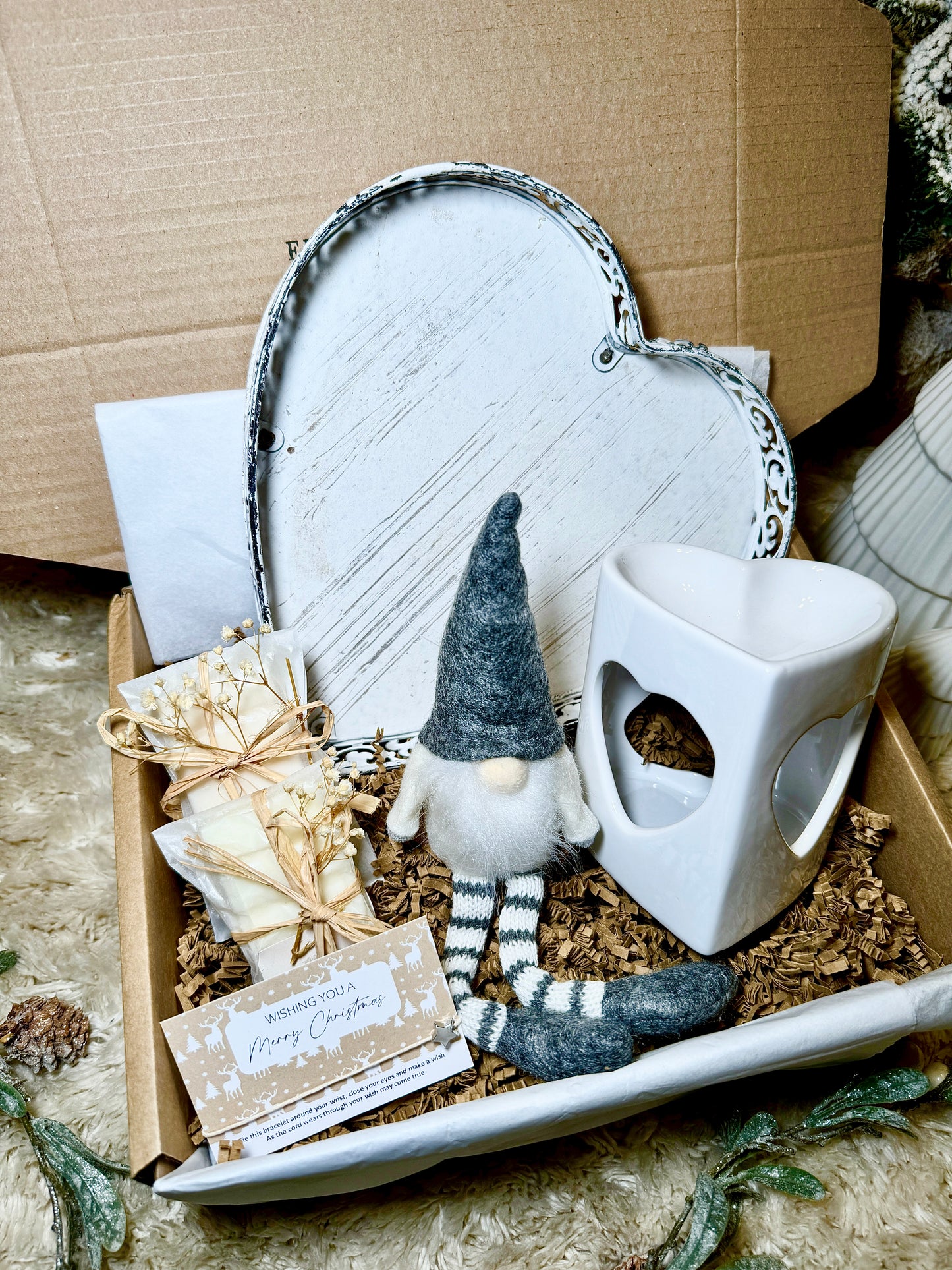 Cozy Heart Christmas Gift Box With Gonk