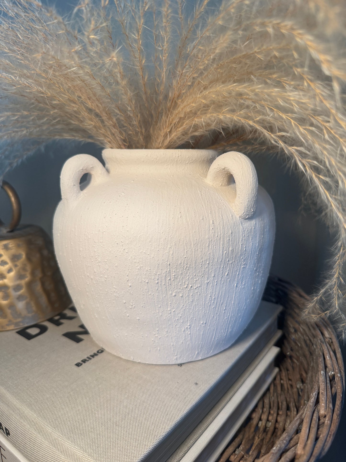 White Toby Vase - 2 Sizes