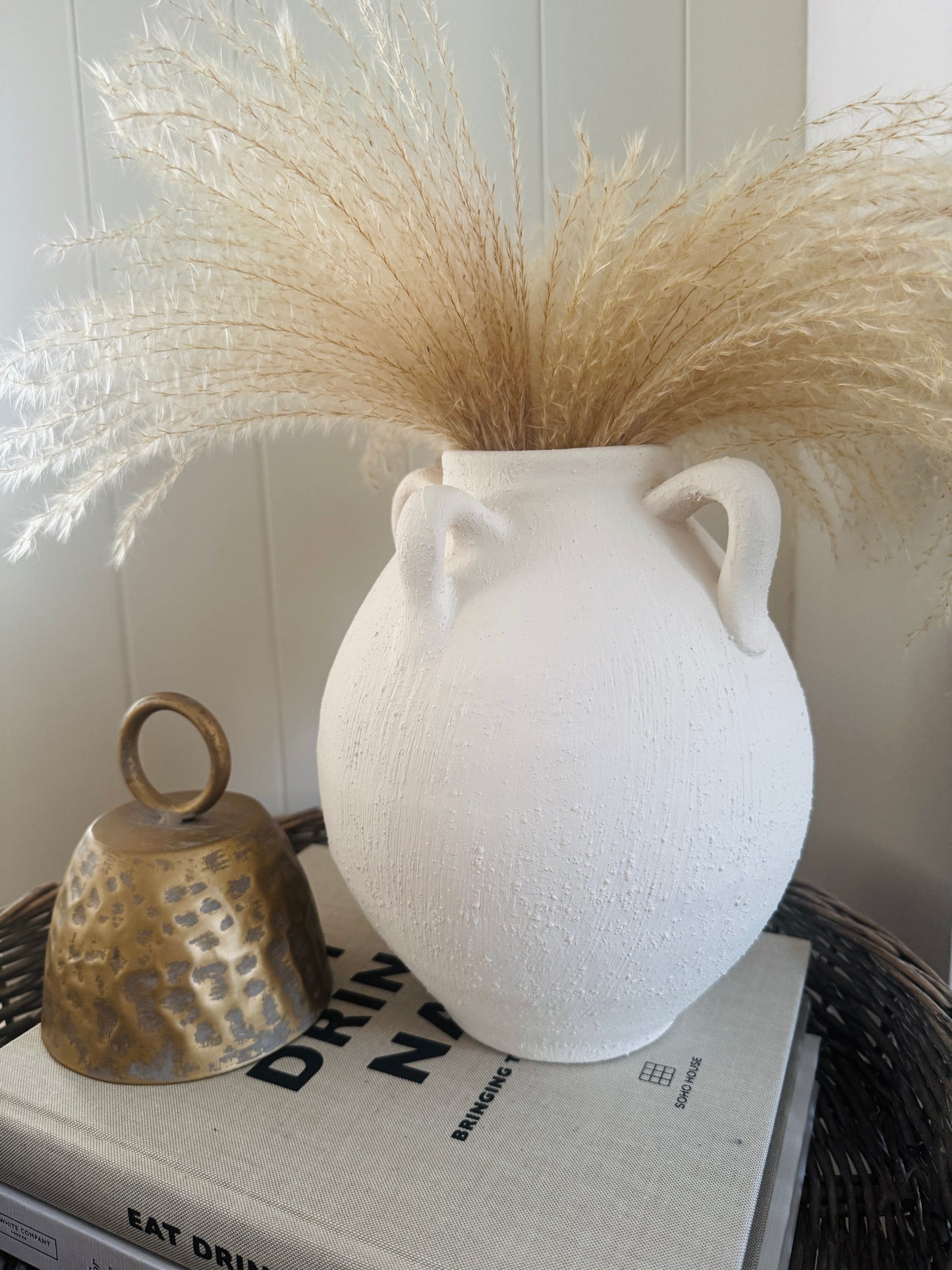 White Toby Vase - 2 Sizes