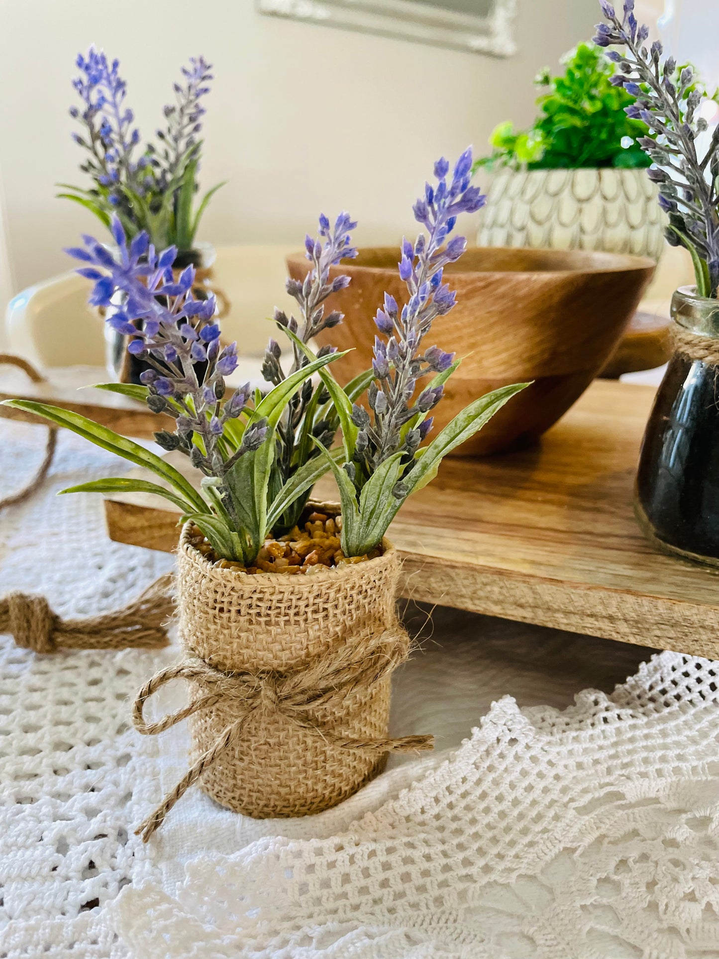 Lavender Jute Pot