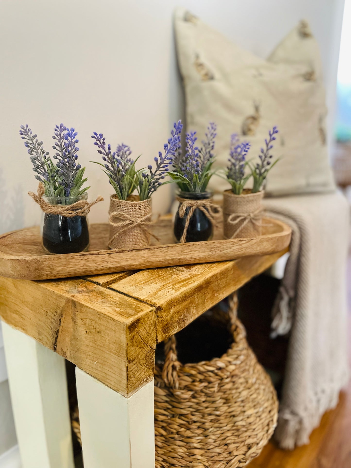 Lavender Jute Pot