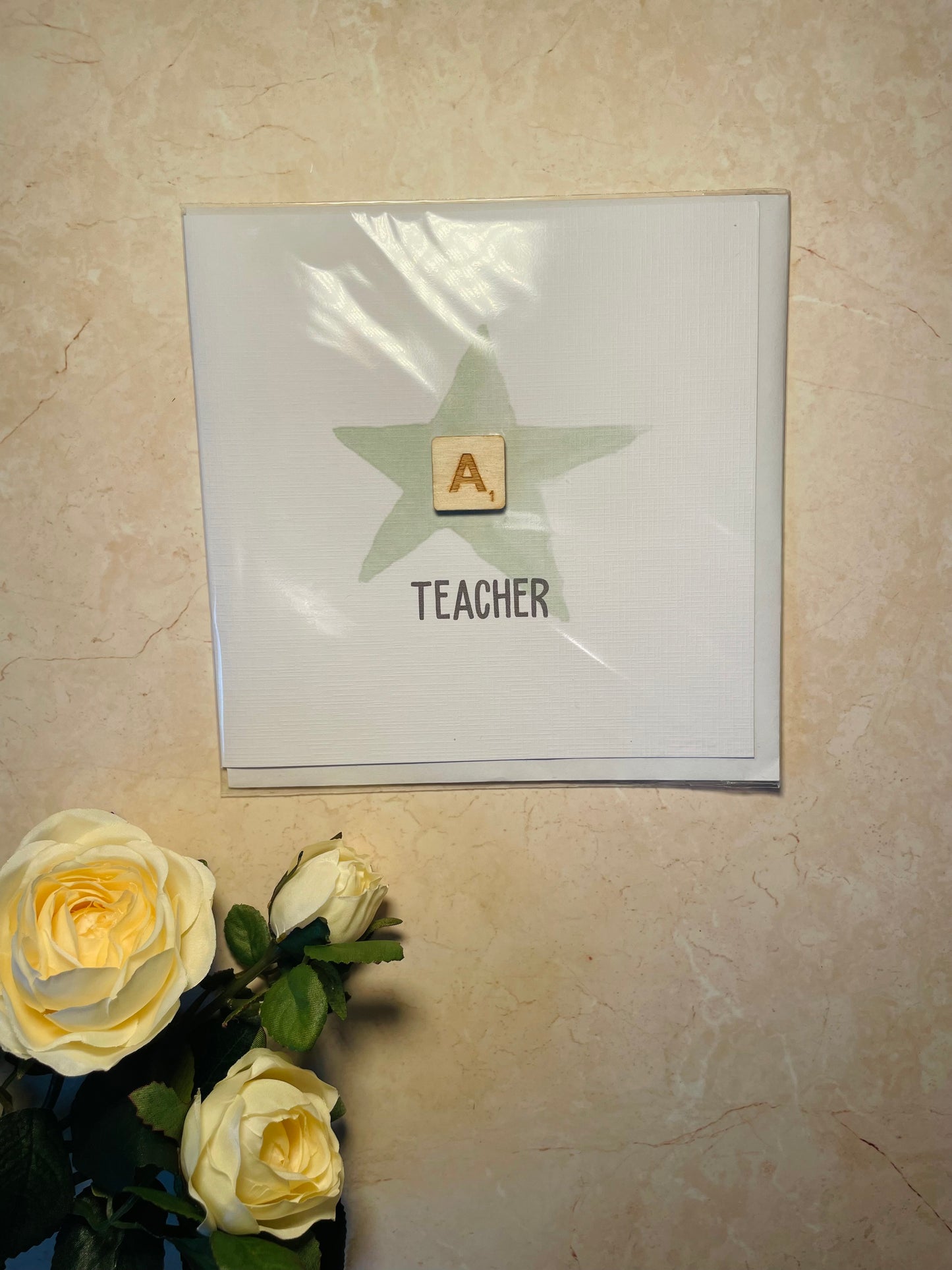 Scrabble Piece Card - Teacher