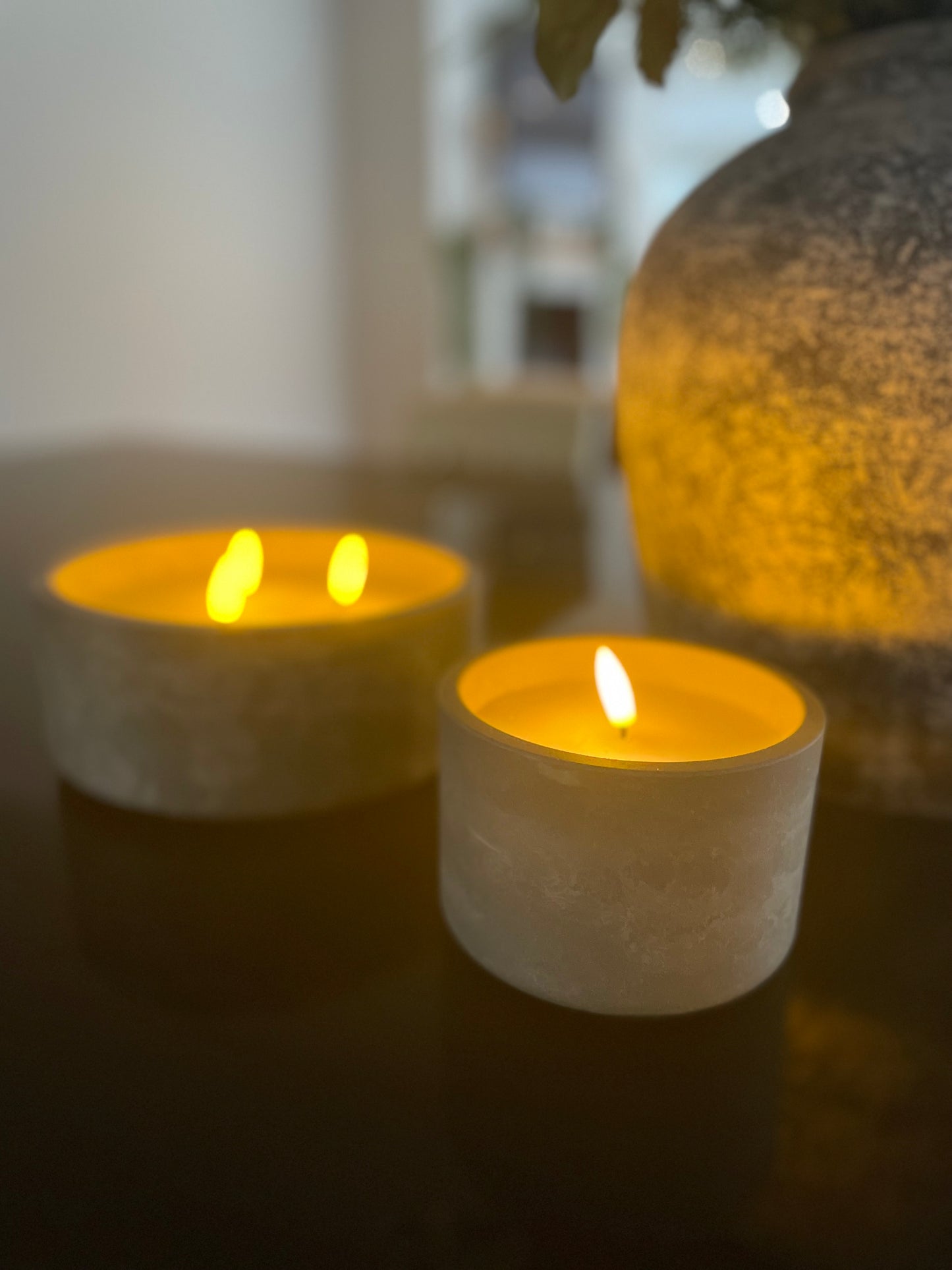 LED Cement Candles