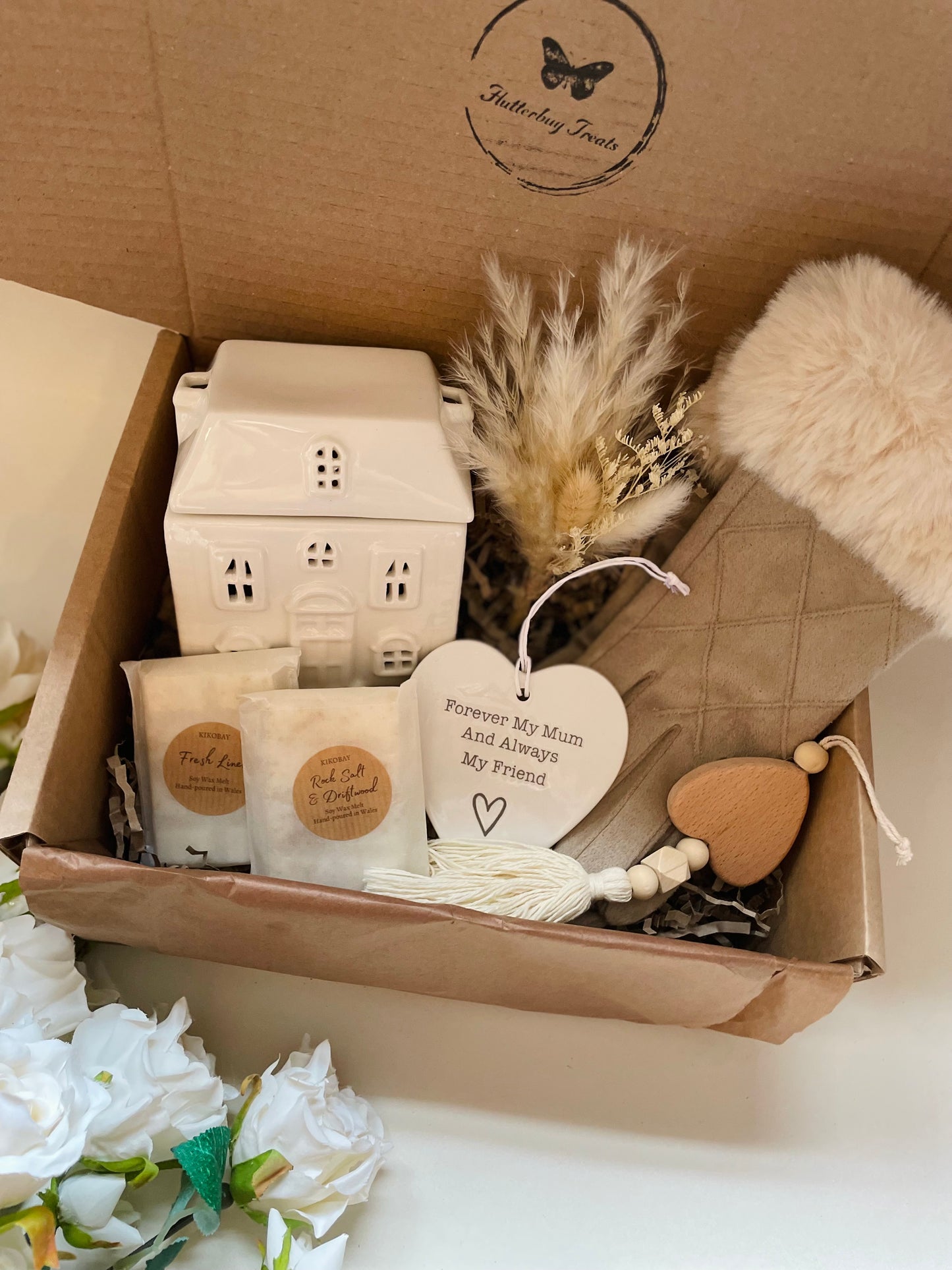 Heart Of The Home Gift Box - optional add on porcelain Mum heart