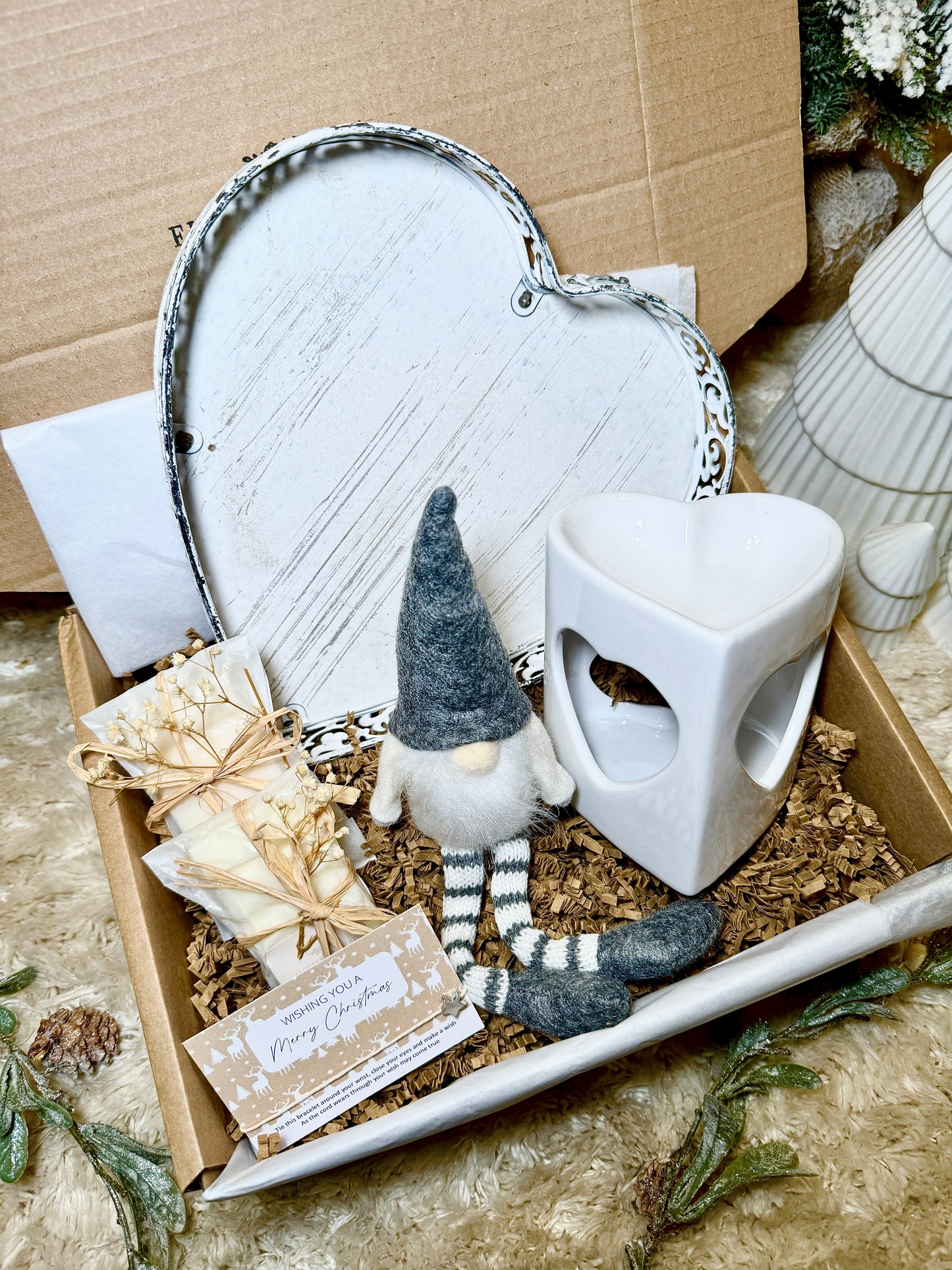 Cozy Heart Christmas Gift Box With Gonk