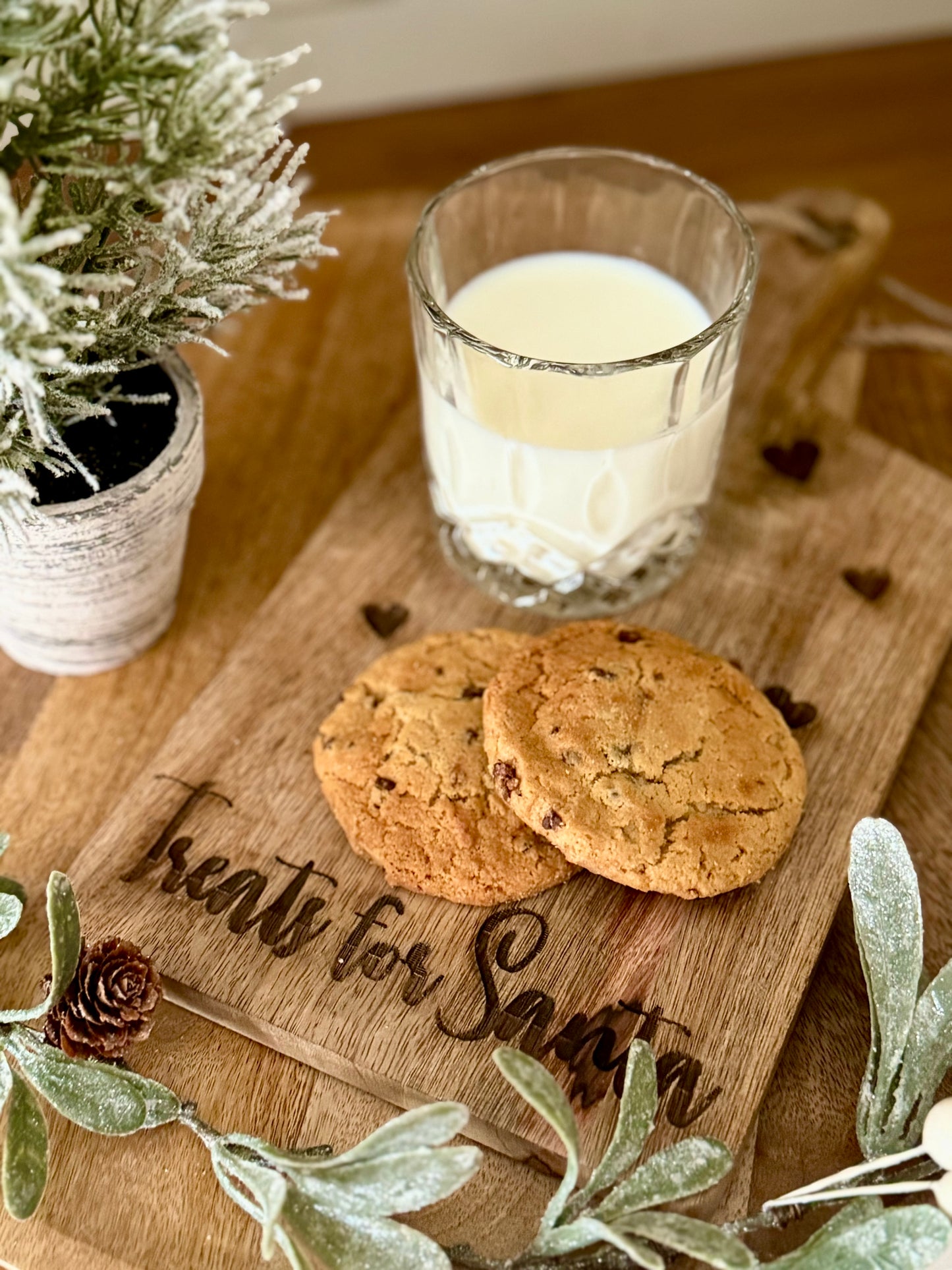 Santa Treat Wooden Serving Board
