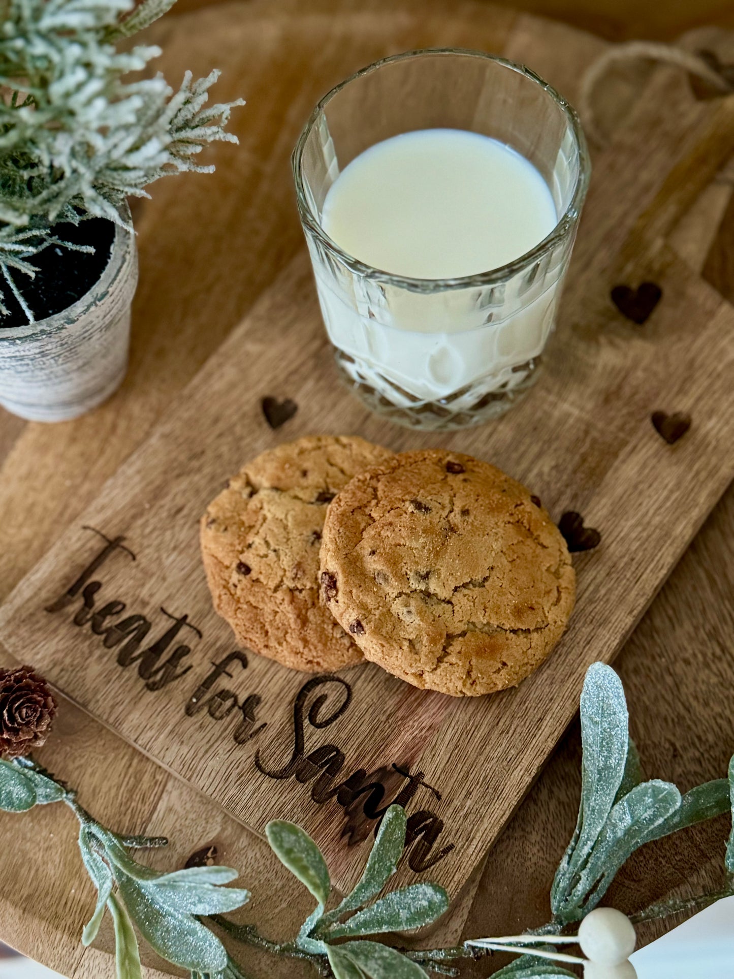 Santa Treat Wooden Serving Board