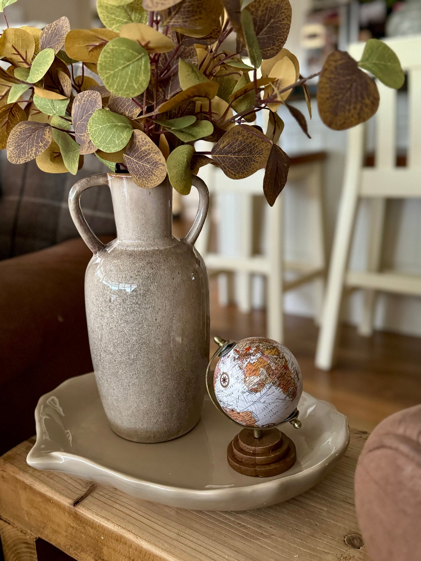 Latte Reactive Glaze Vase