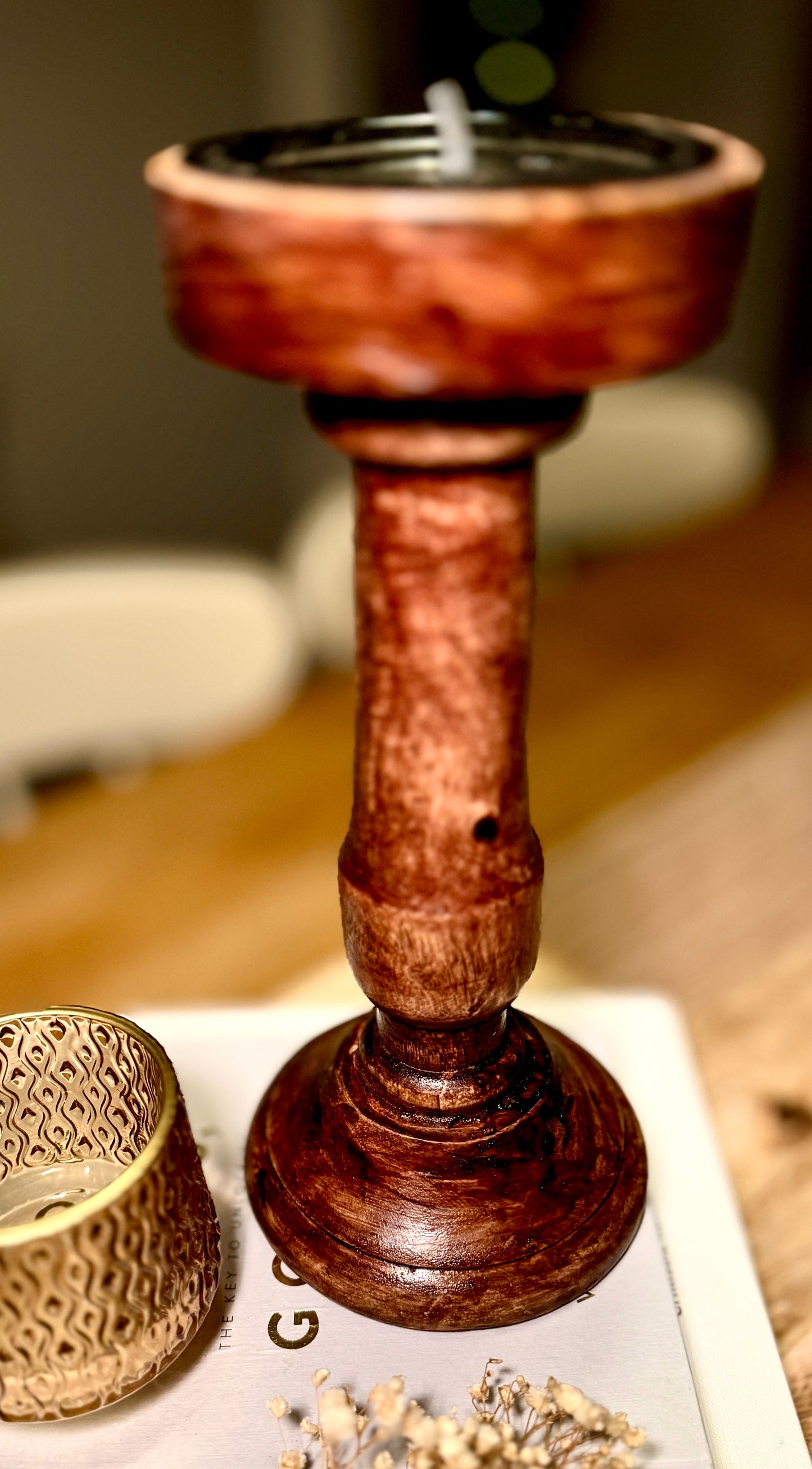 Mango Wood Candle Holders