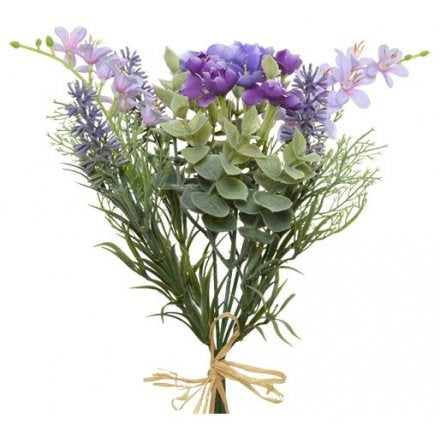 Artificial Flower Bunch - Purple Mix