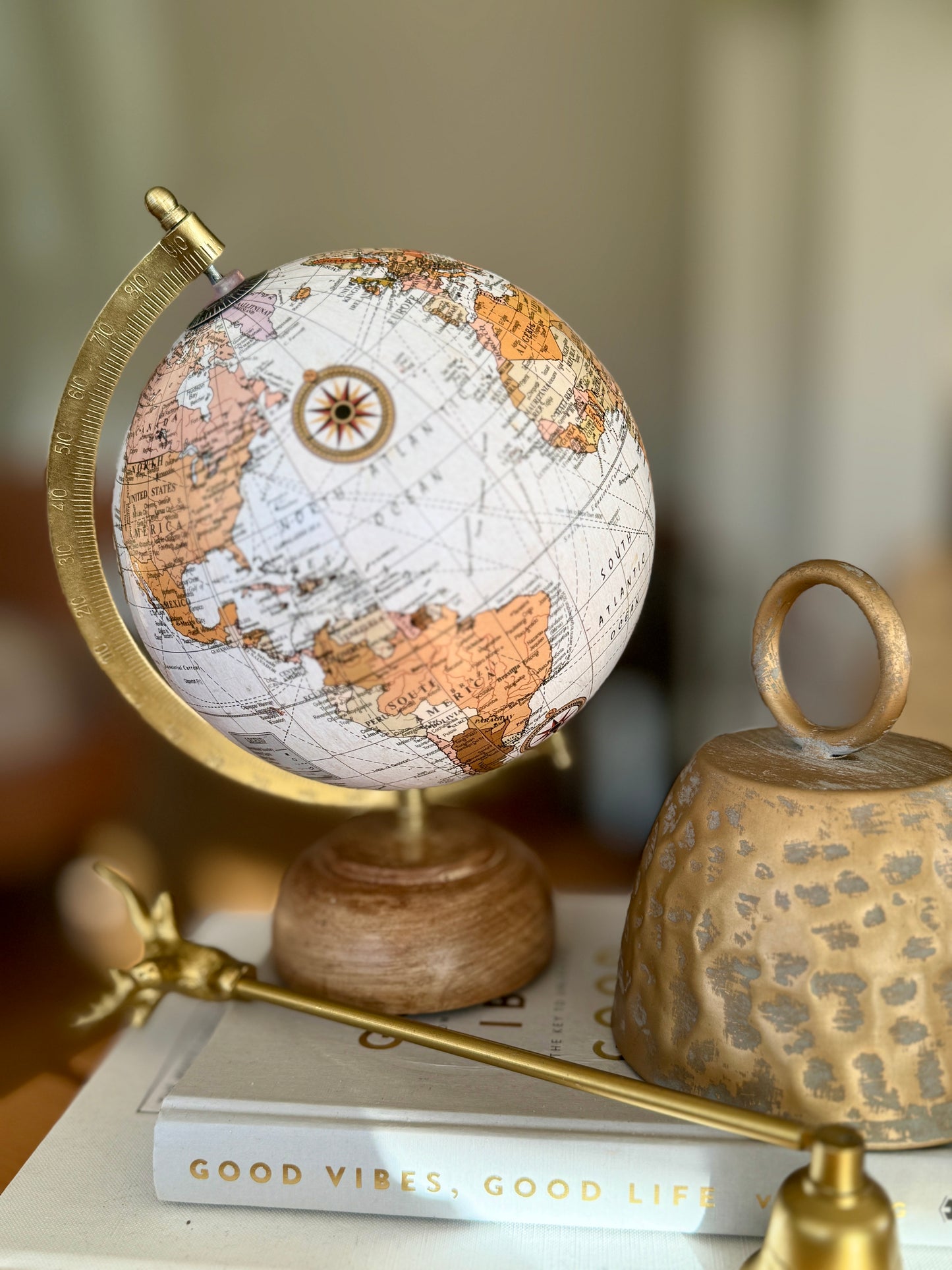Mango Wood Globe