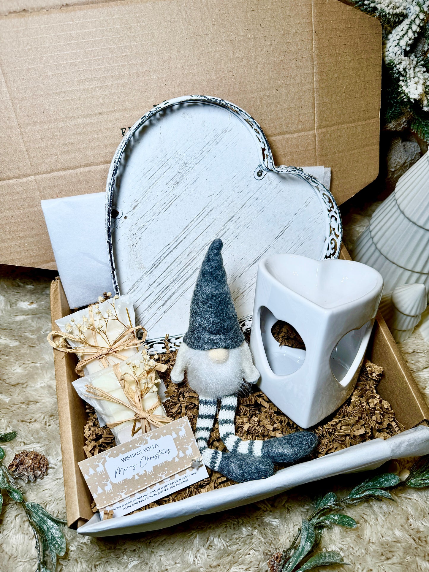 Cozy Heart Christmas Gift Box With Gonk