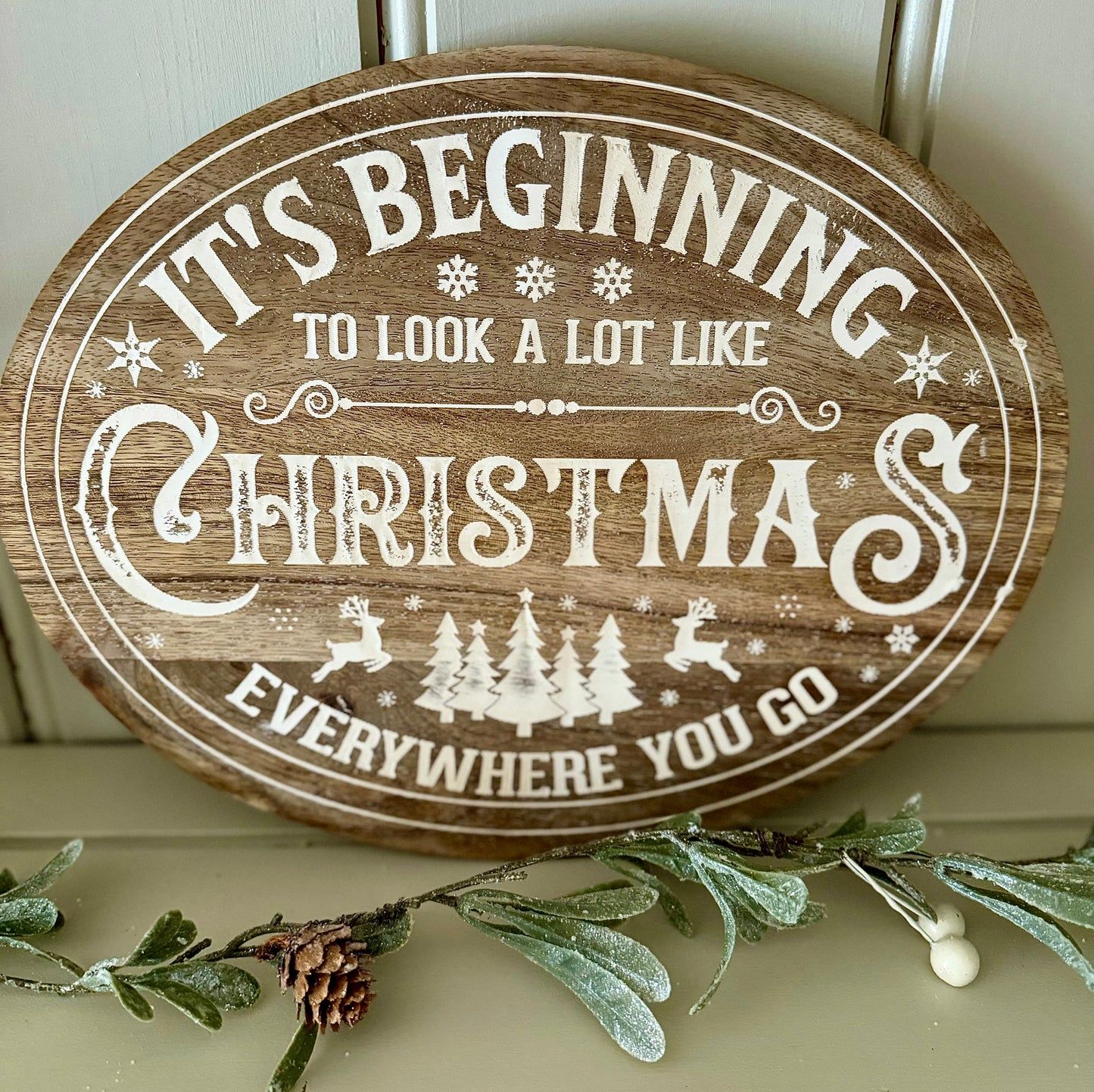 Like Christmas Wooden Plaque