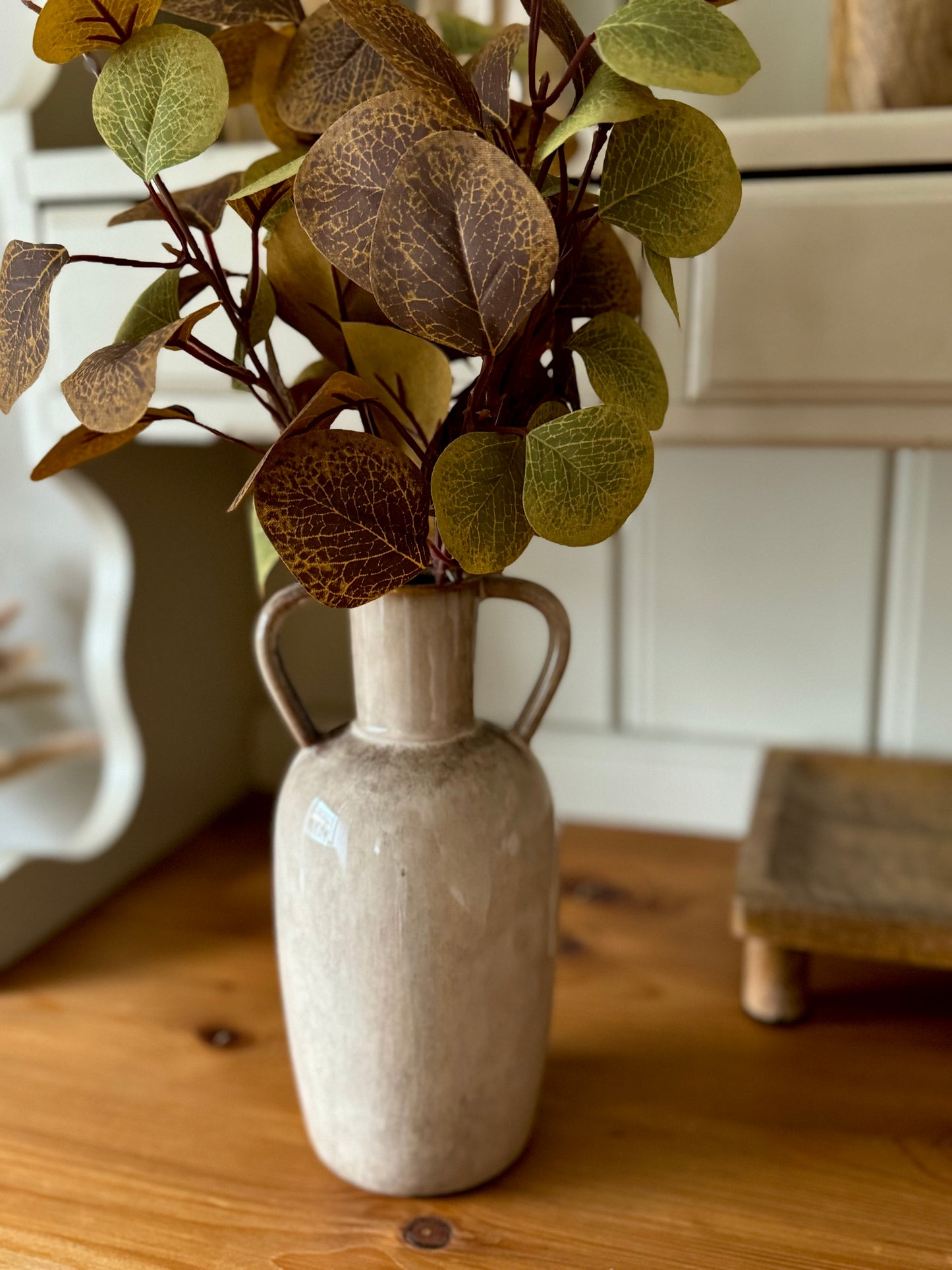 Latte Reactive Glaze Vase