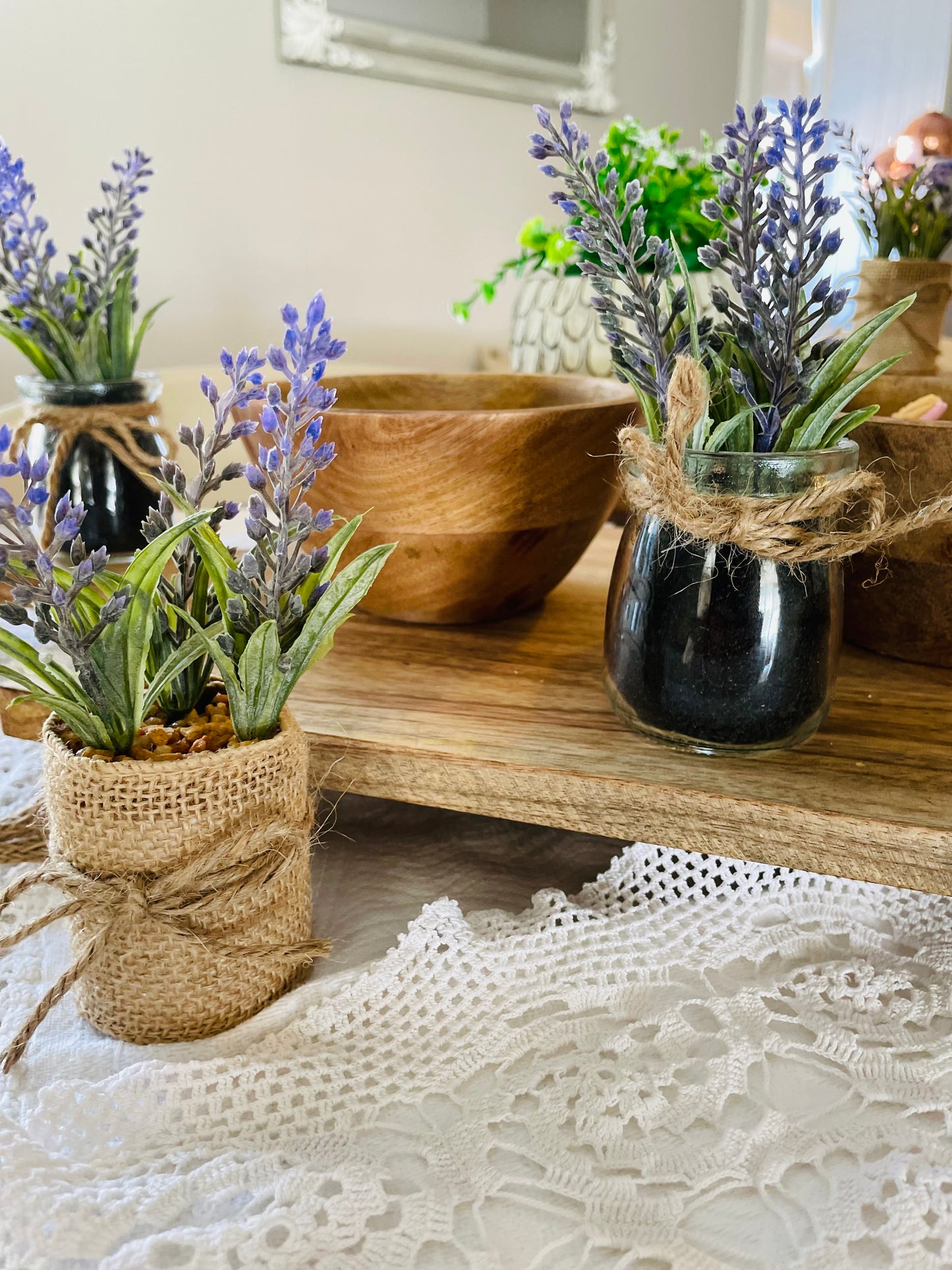 Lavender Jute Pot
