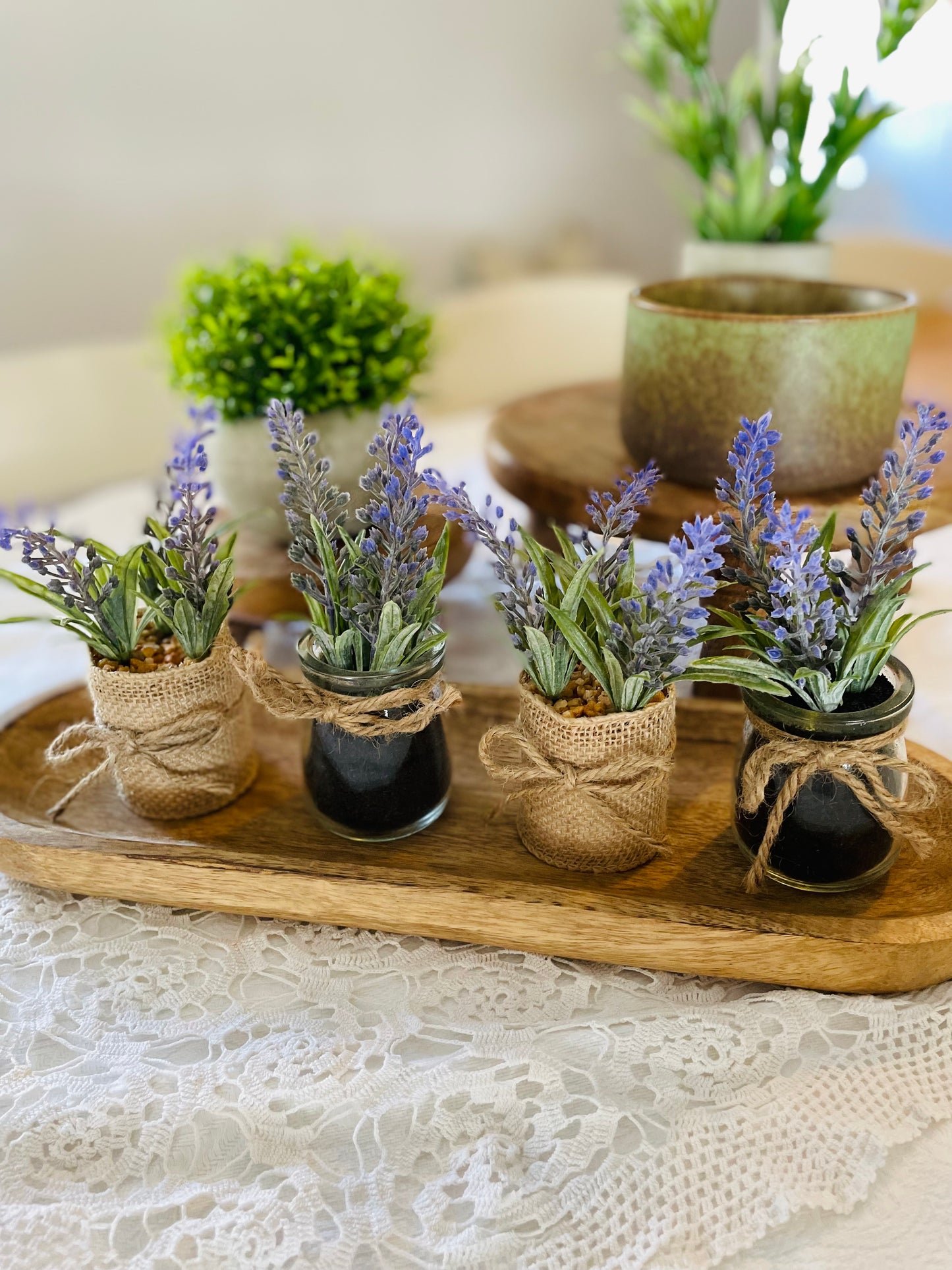 Lavender Jute Pot