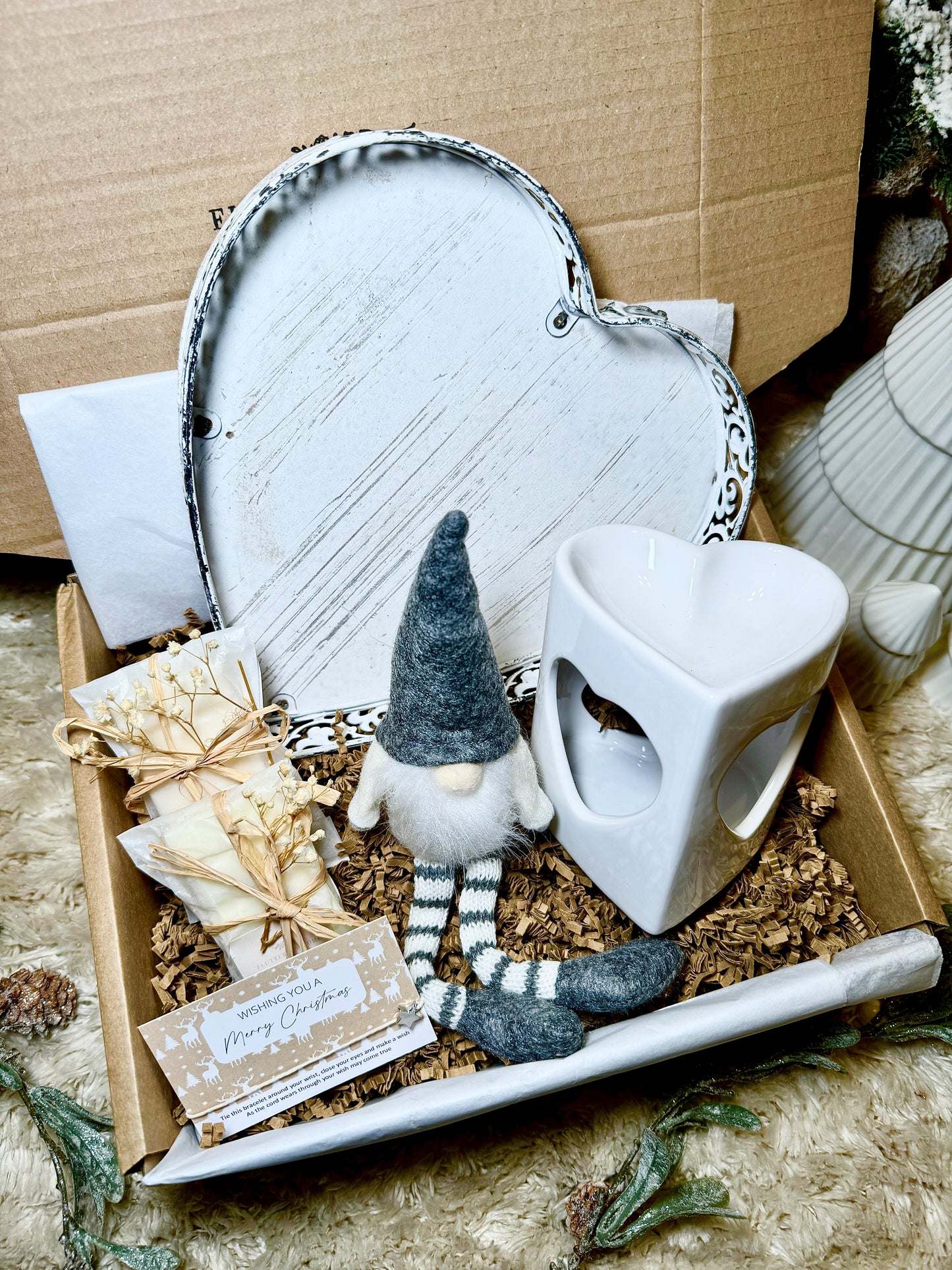 Cozy Heart Christmas Gift Box With Gonk