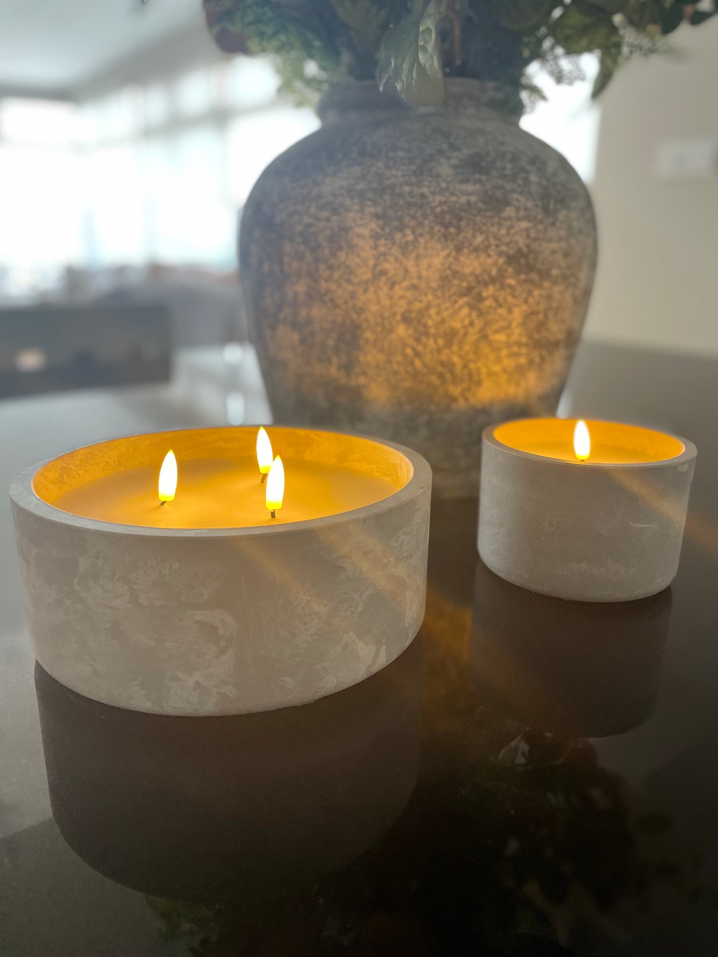 LED Cement Candles
