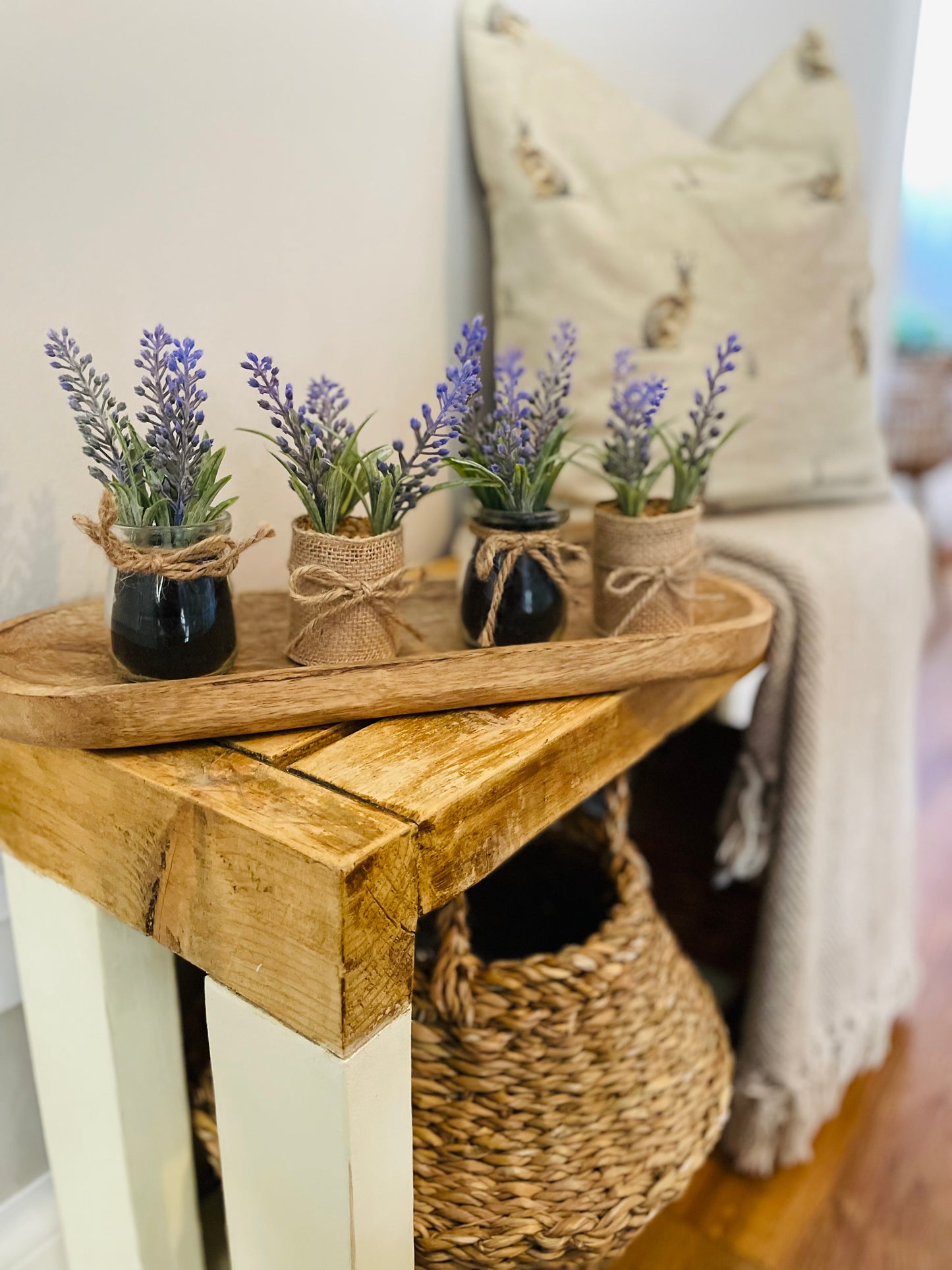 Lavender Jute Pot