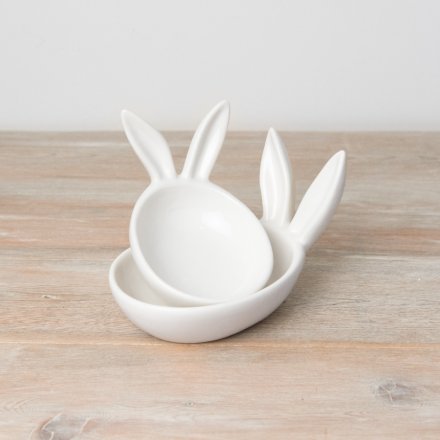 White Bunny Dish