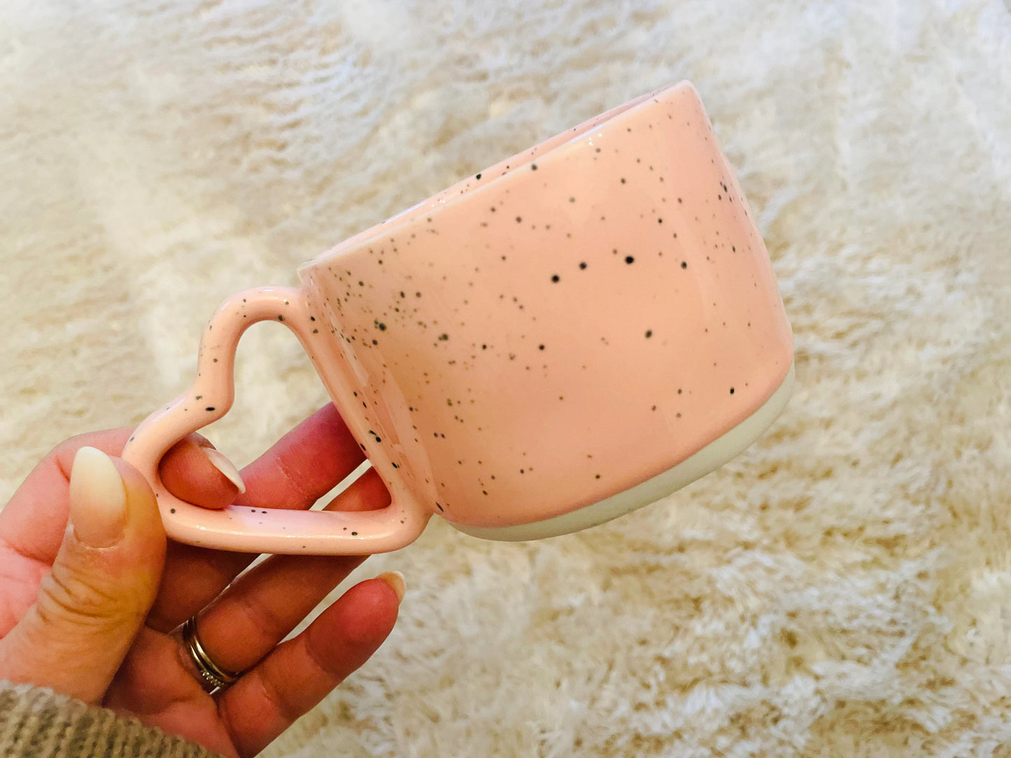 Pink Love Heart Mug Gift Set