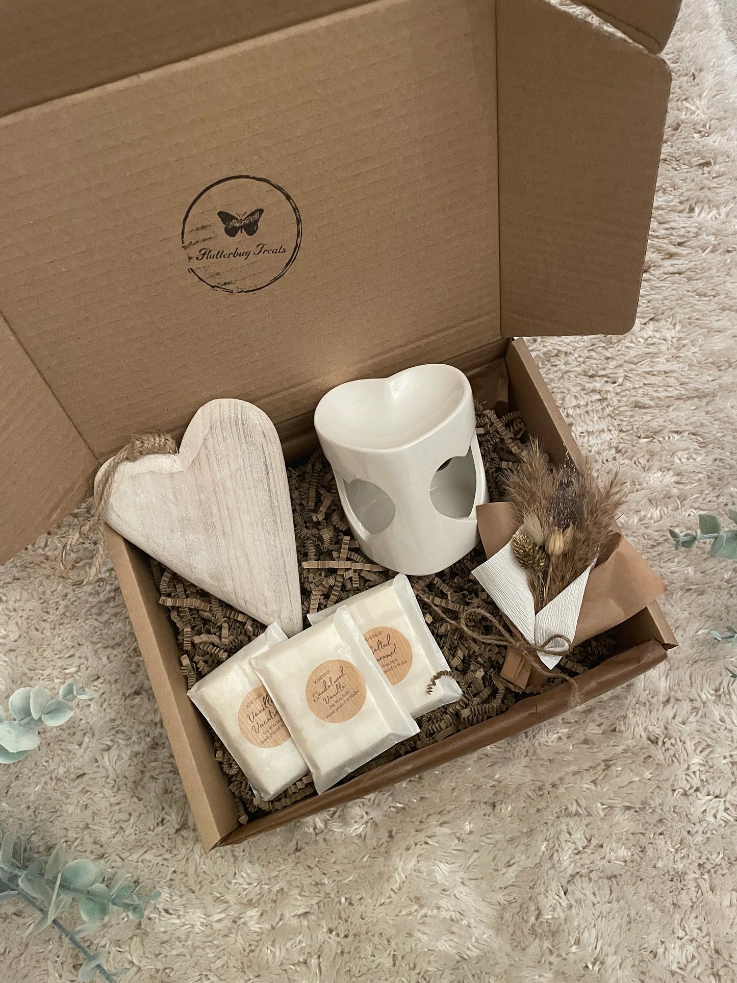 Love Heart Wax Burner Gift Box
