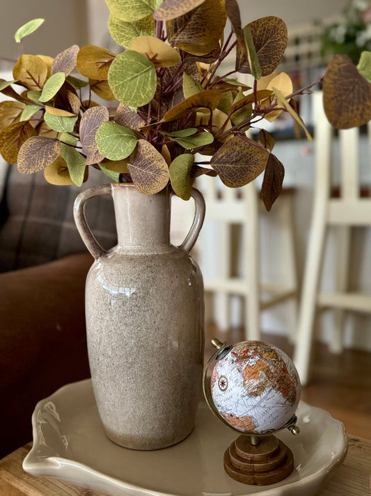 Latte Reactive Glaze Vase