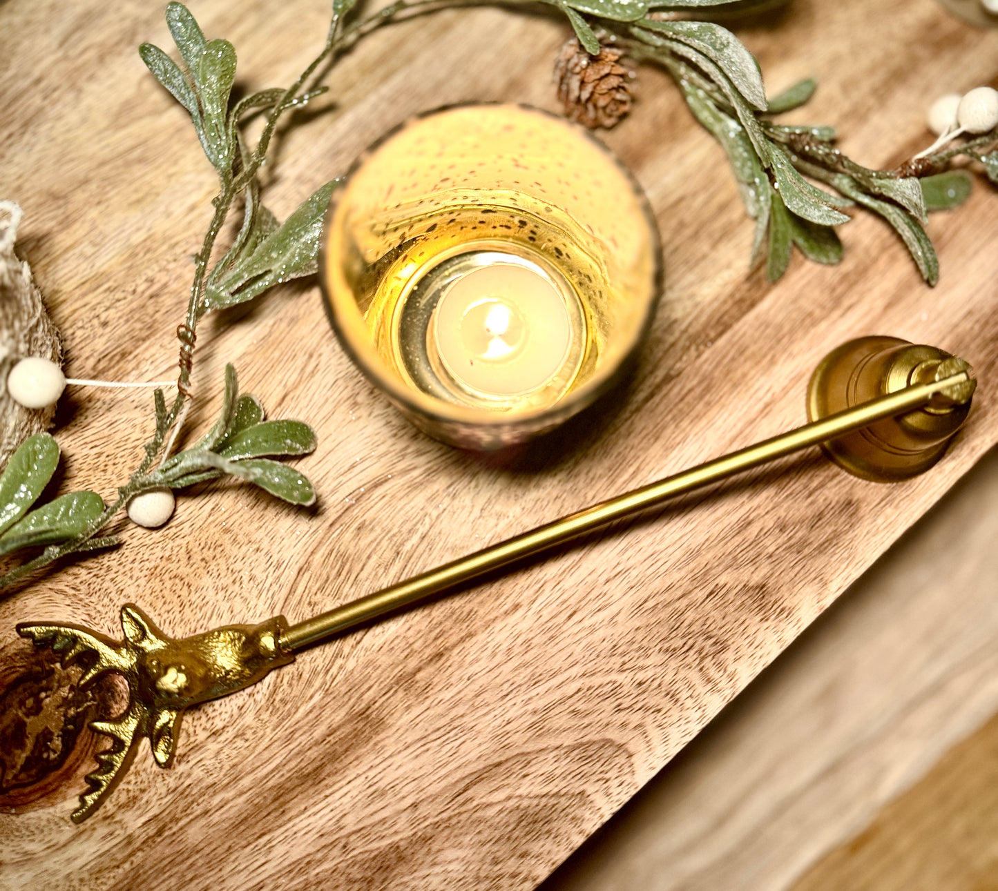 Gold Stag Candle Snuffer