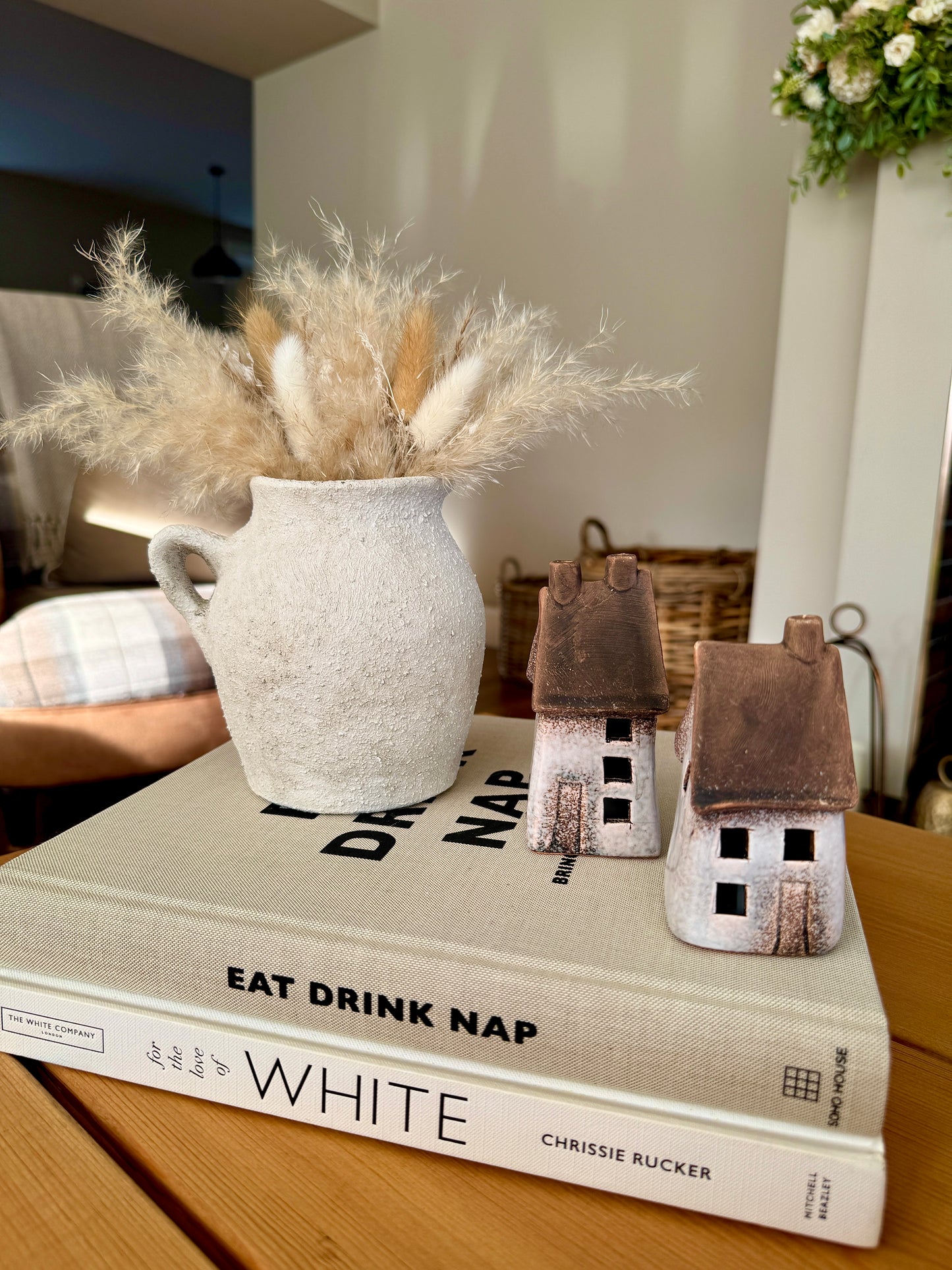 Rustic Windlight Houses - Set of 2