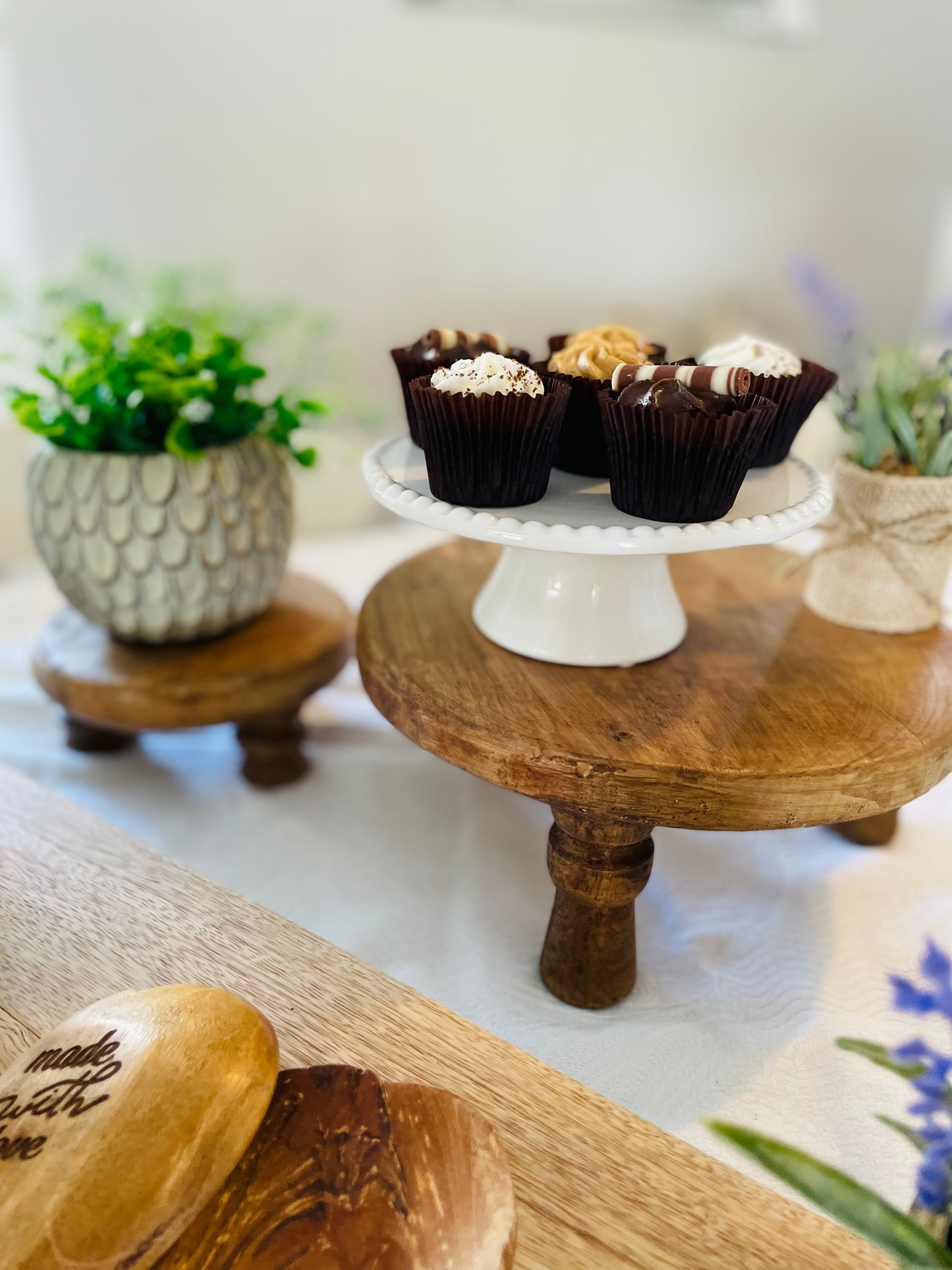 Cake Plate With Beaded Edge