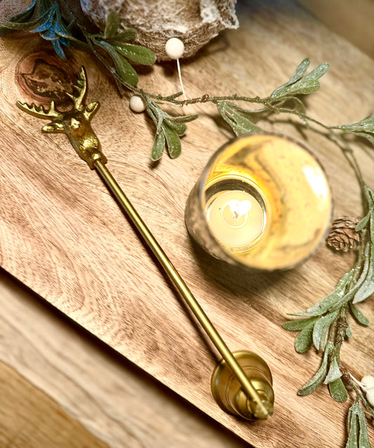 Gold Stag Candle Snuffer