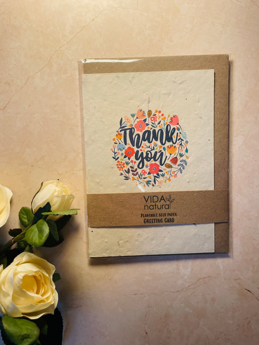 Plantable Wildflower Seed Card - Thank You