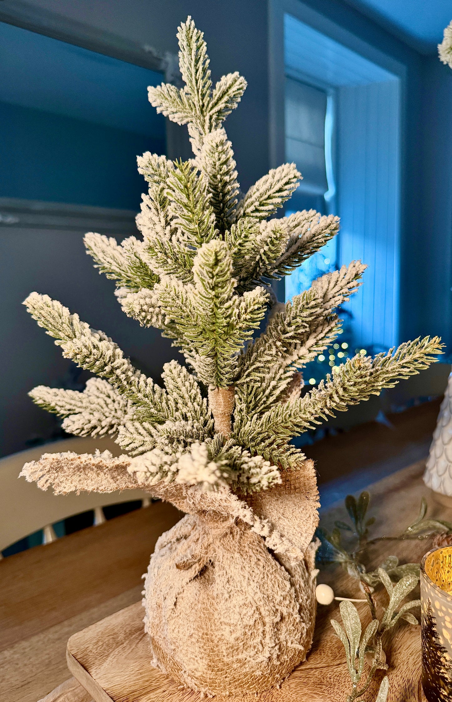 Mini Indoor Snowy Christmas Tree 40cm