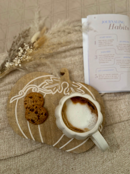Wooden Carved Pumpkin Serving Board