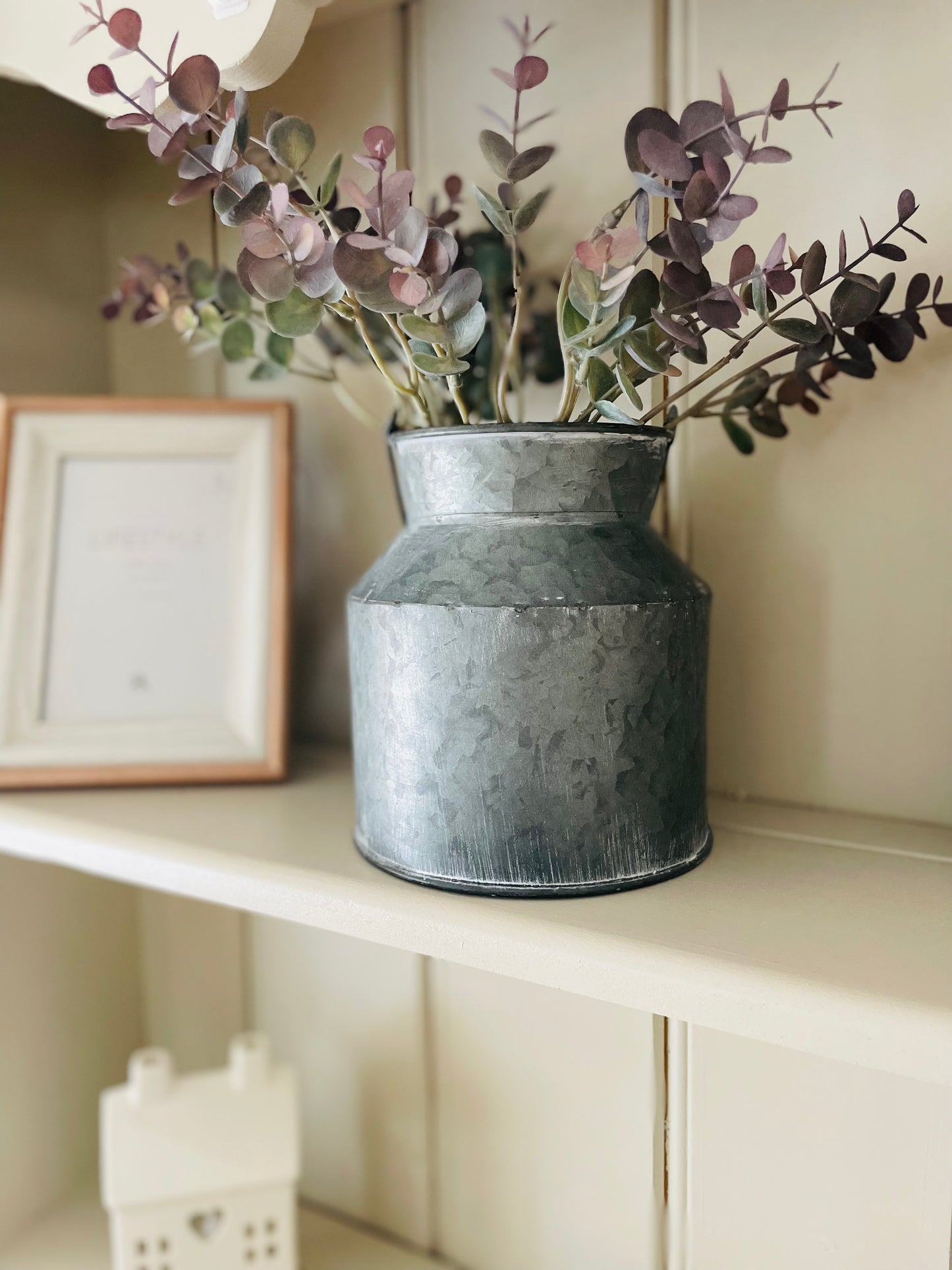 Distressed Metal Churn