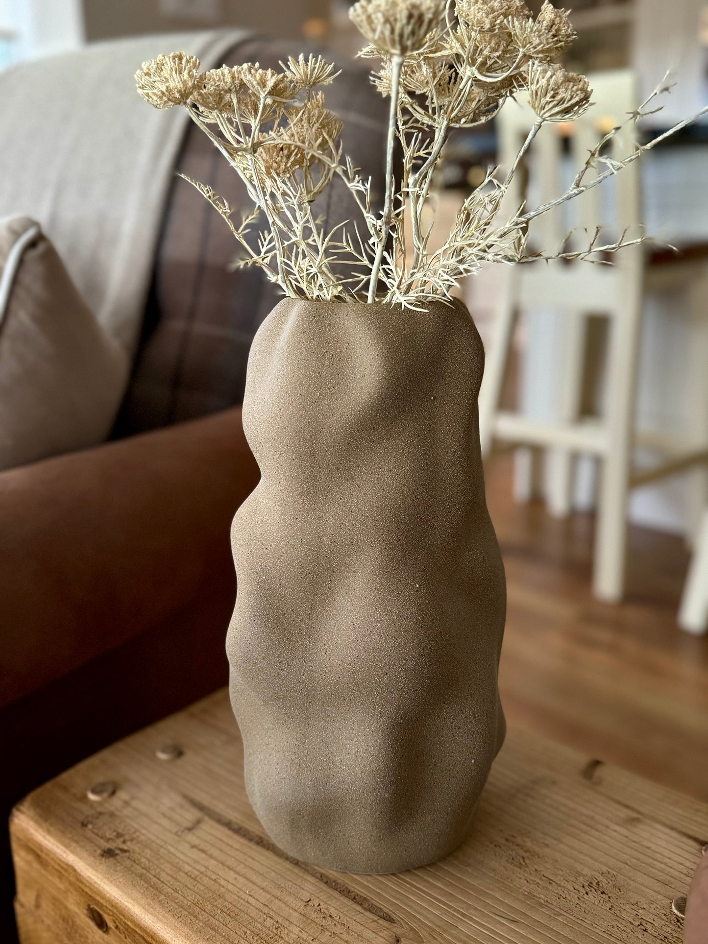 Tall Natural Sandstone Vase