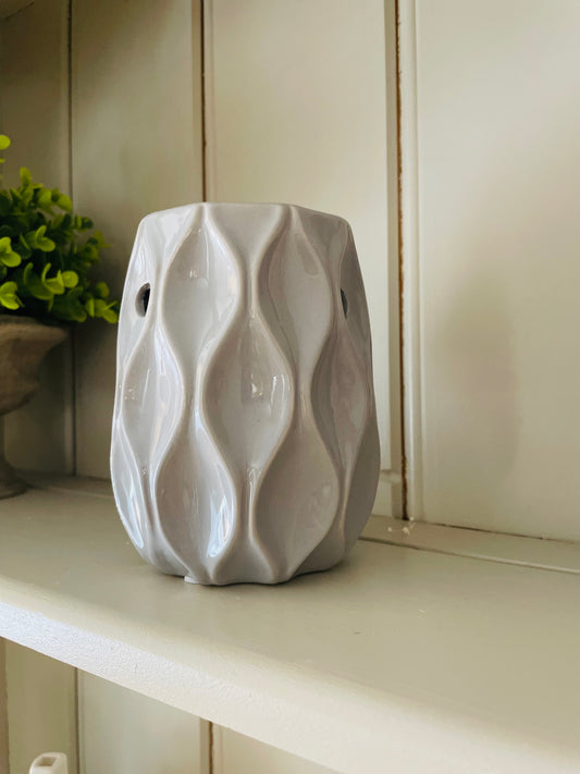 Grey Wave Wax Burner