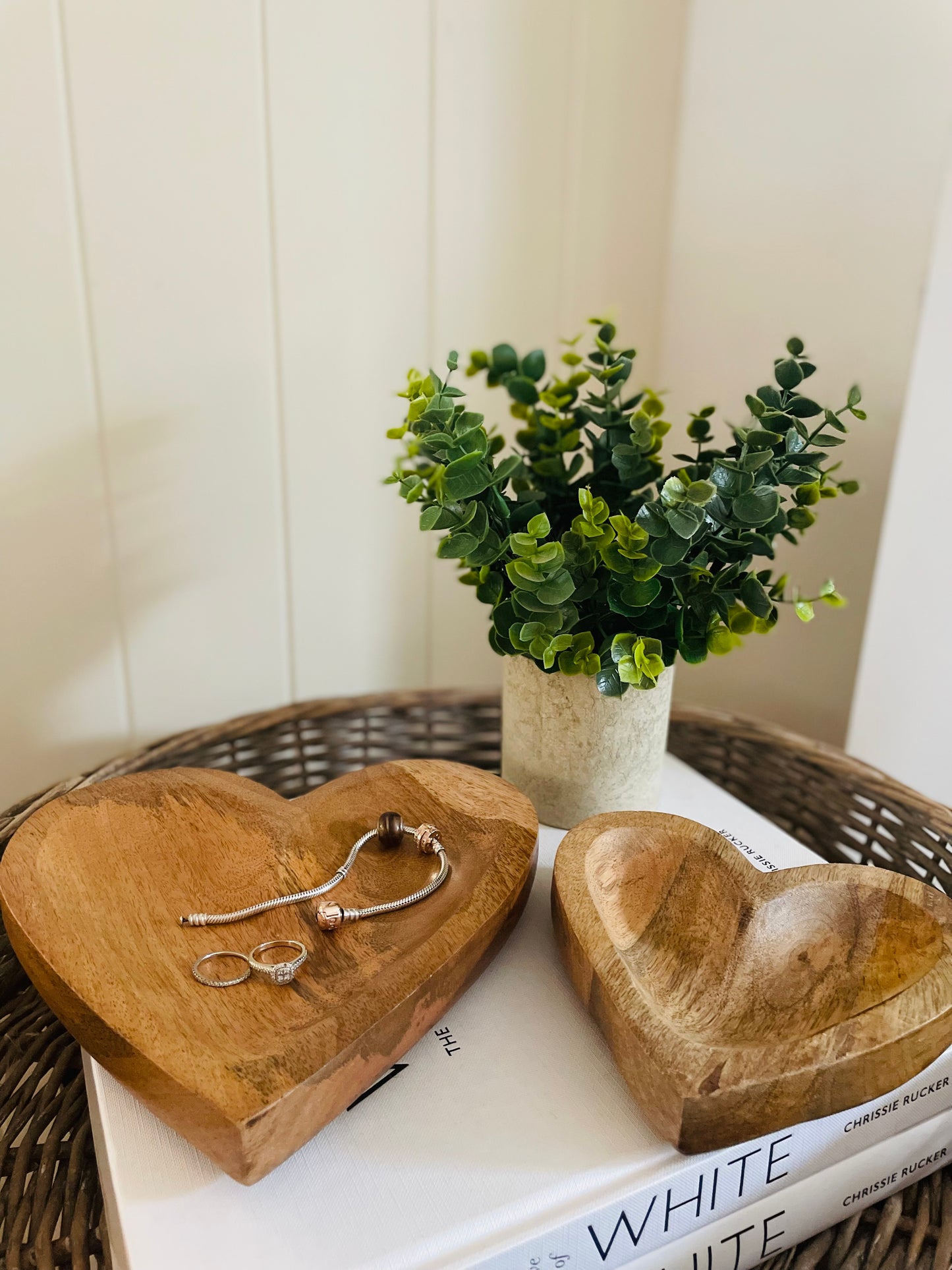 Natural Wooden Heart Dish - 2 sizes