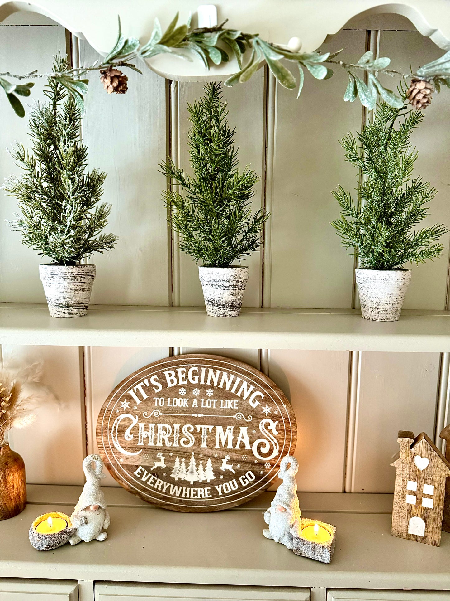 Mini Potted Indoor Trees in Rustic Pot - 31cm